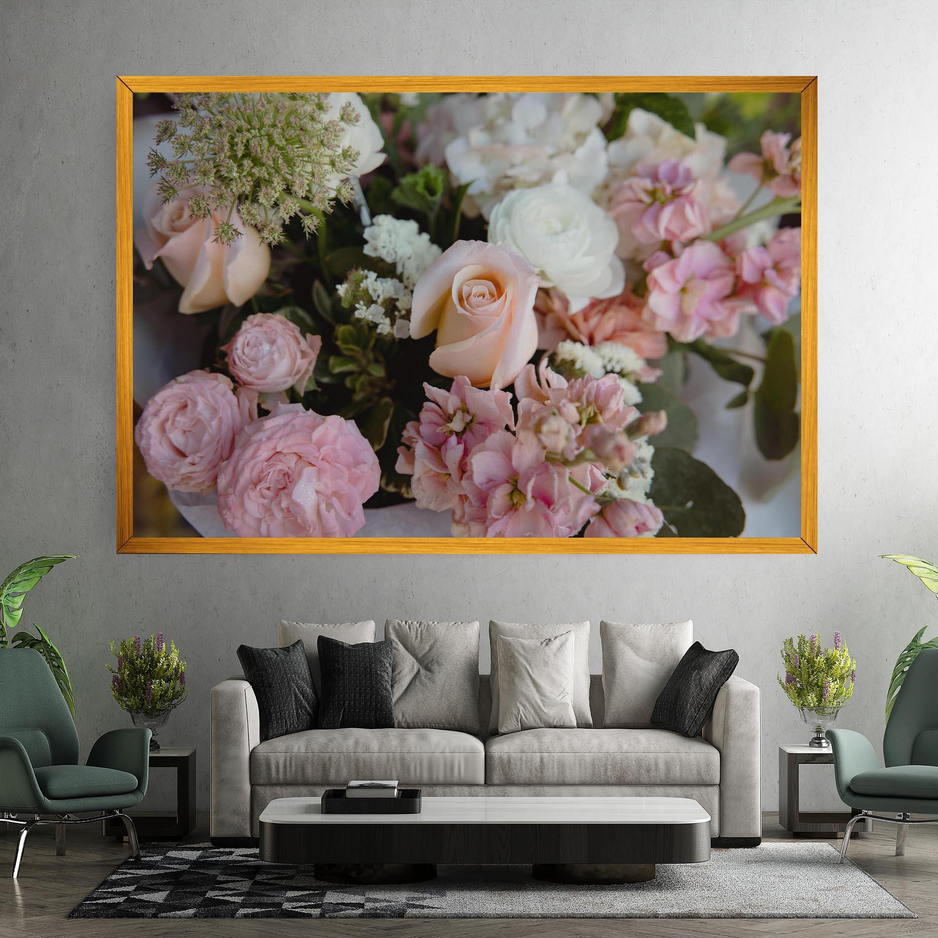 Картина на платно Beautiful Pink Pastel mockup 7