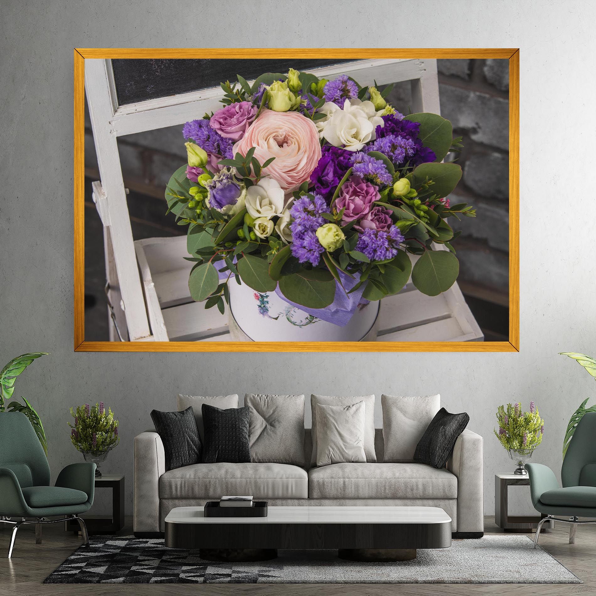 Big Pink Rose Bouquet mockup 7