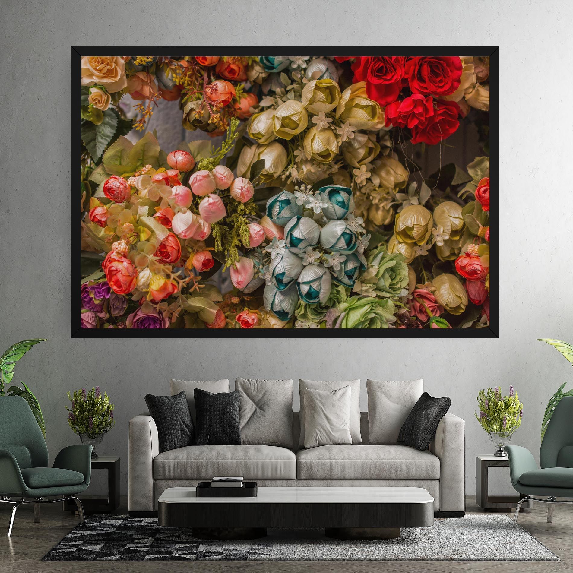 Fake Flowers Wall mockup 7