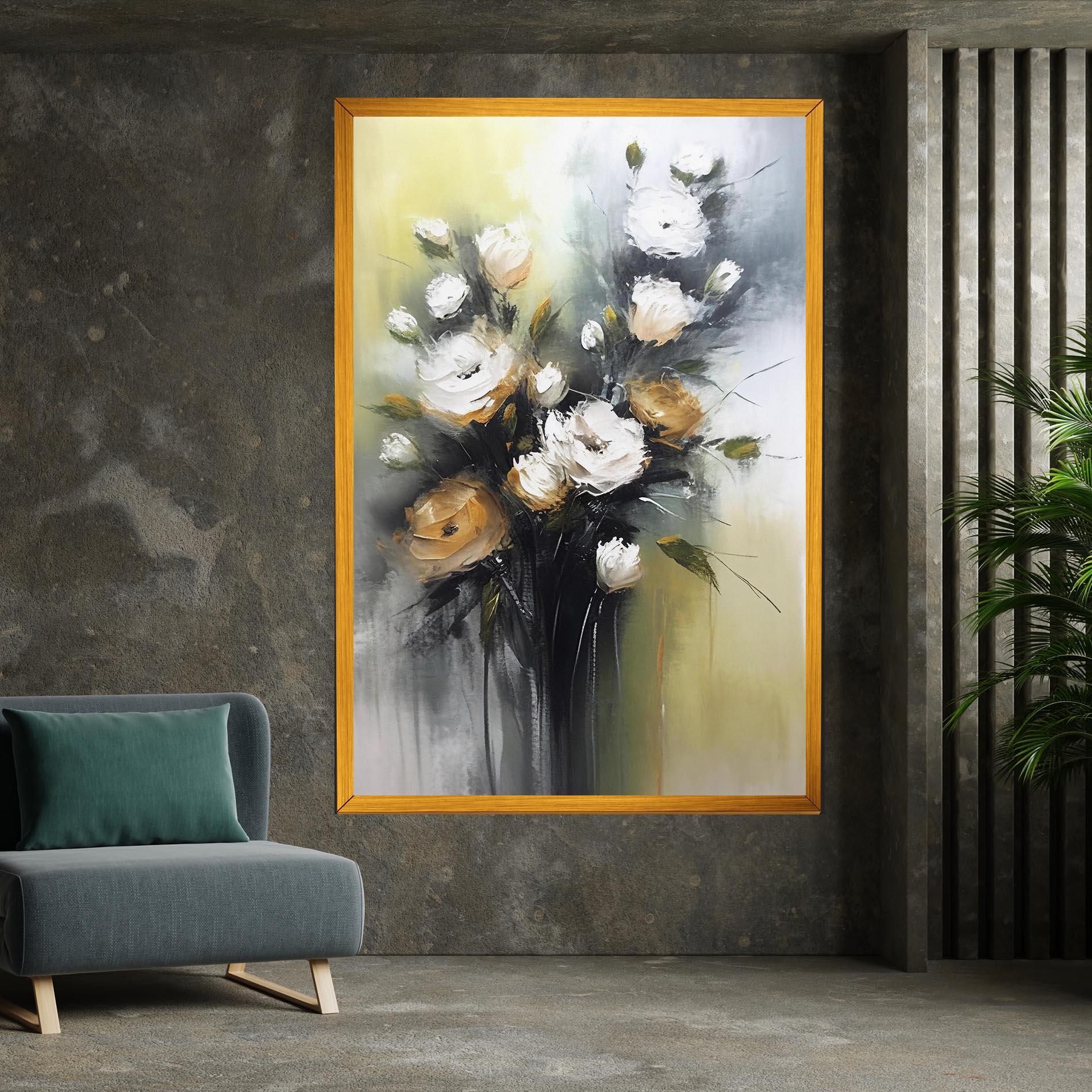 Картина на платно Bouquet Painting mockup 7
