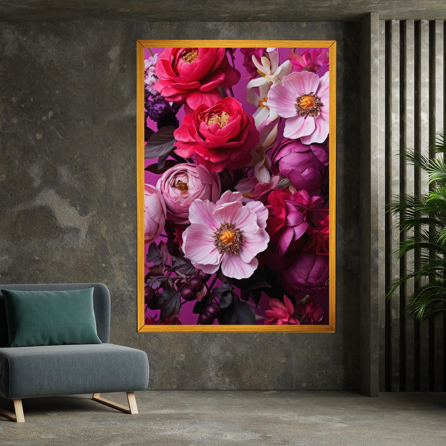 Pink Red Bouquet mockup 7