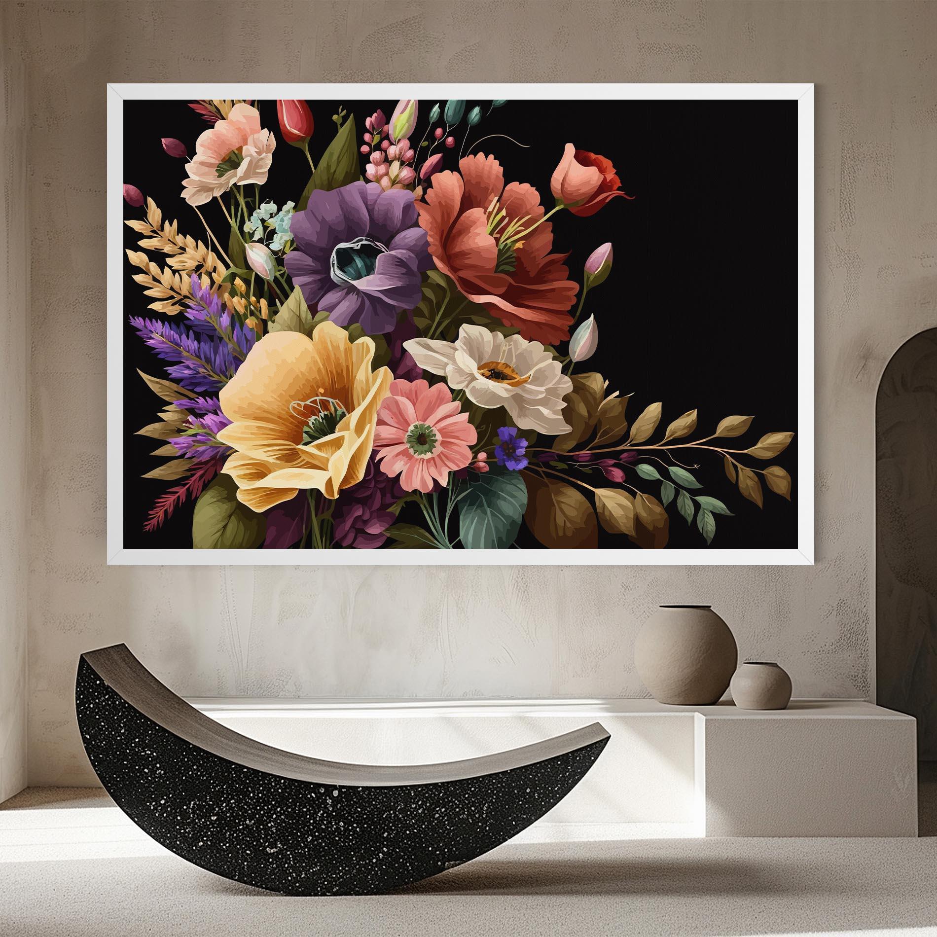 Картина на платно Vintage Bouquet Art mockup 8