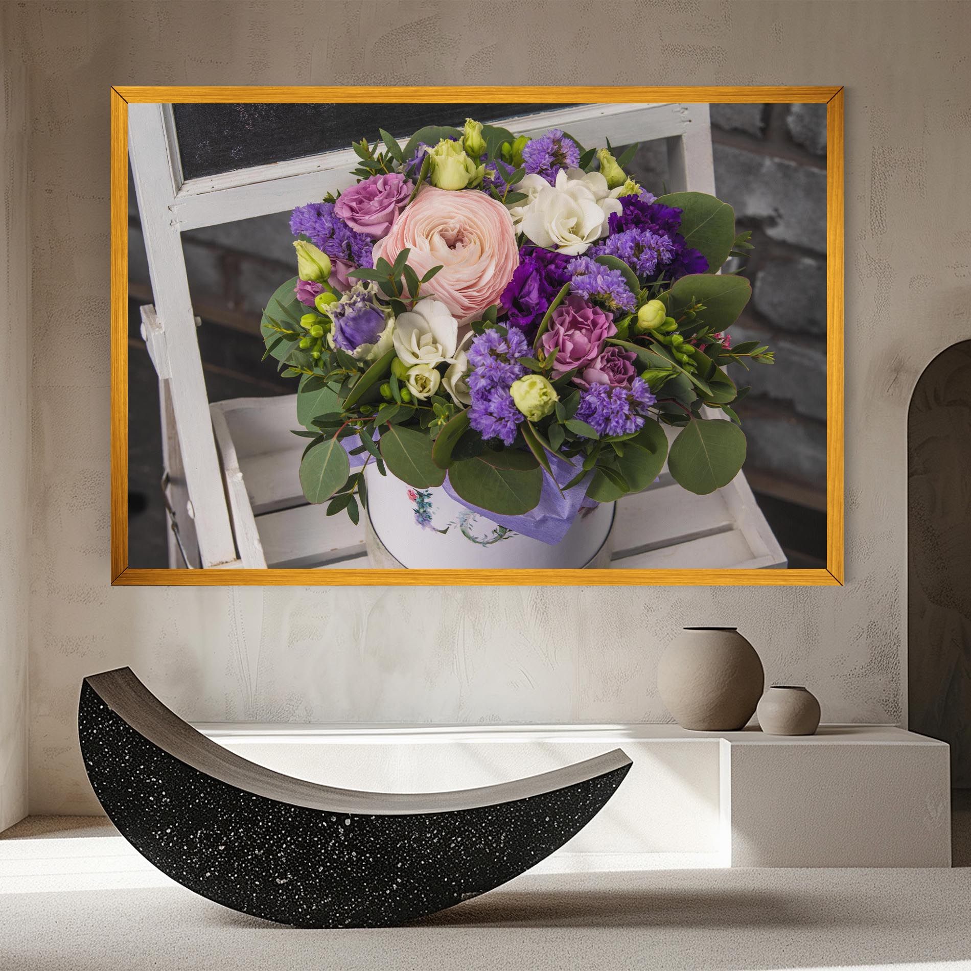 Big Pink Rose Bouquet mockup 8