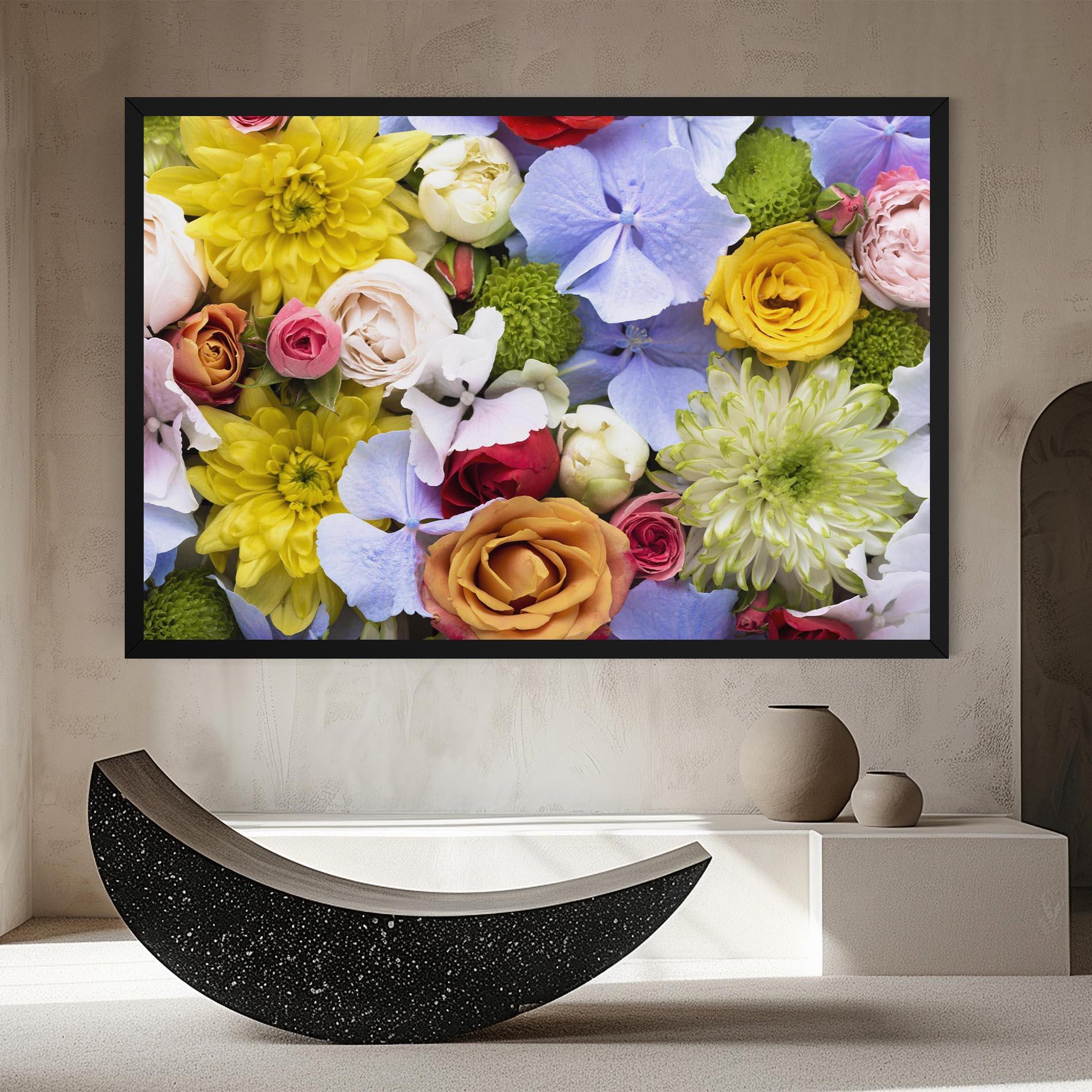 Картина на платно Color Mix Flower Bouquet mockup 8