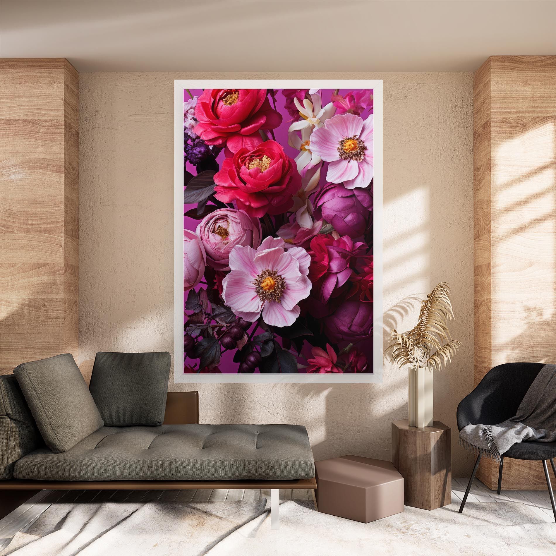 Pink Red Bouquet mockup 8