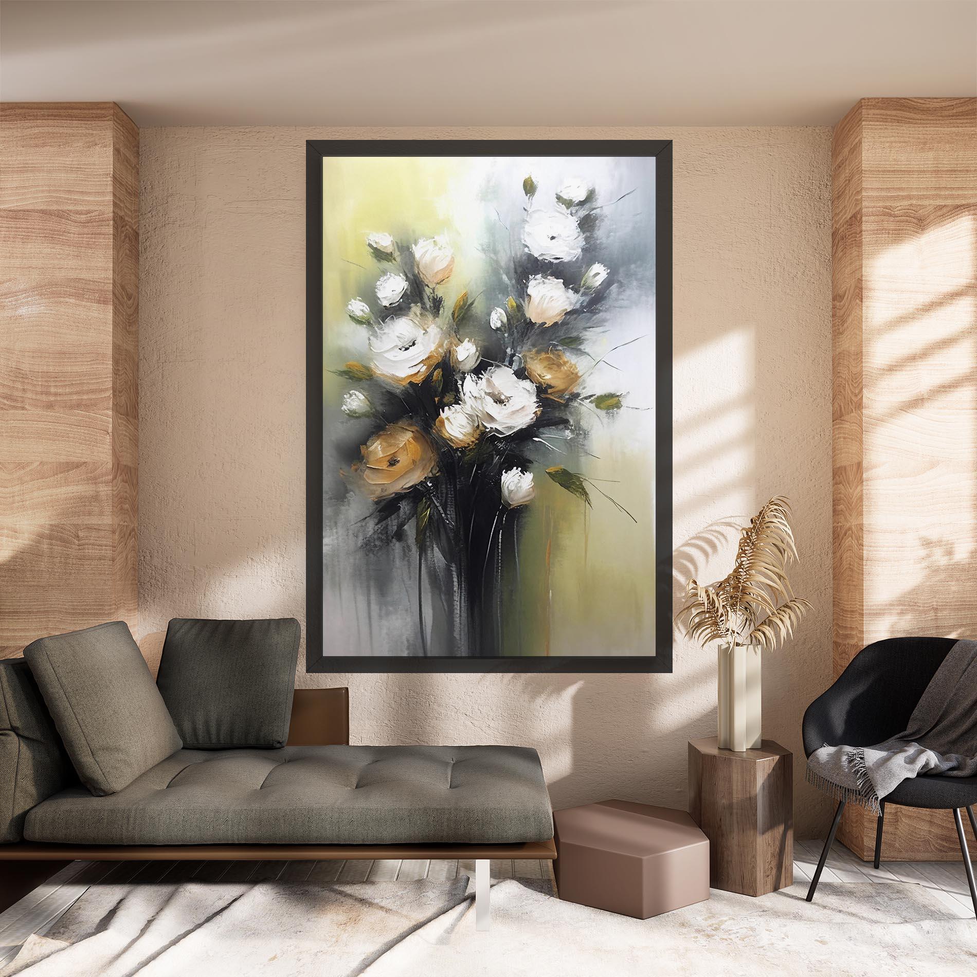 Картина на платно Bouquet Painting mockup 8