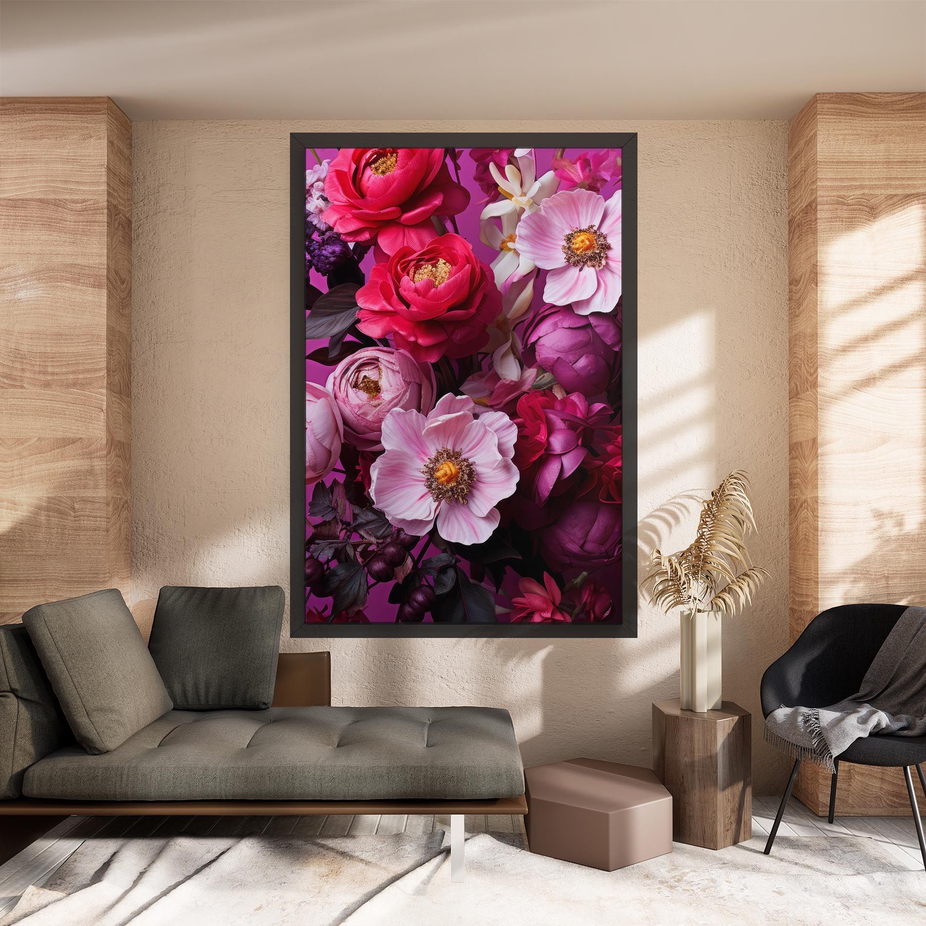 Pink Red Bouquet mockup 8