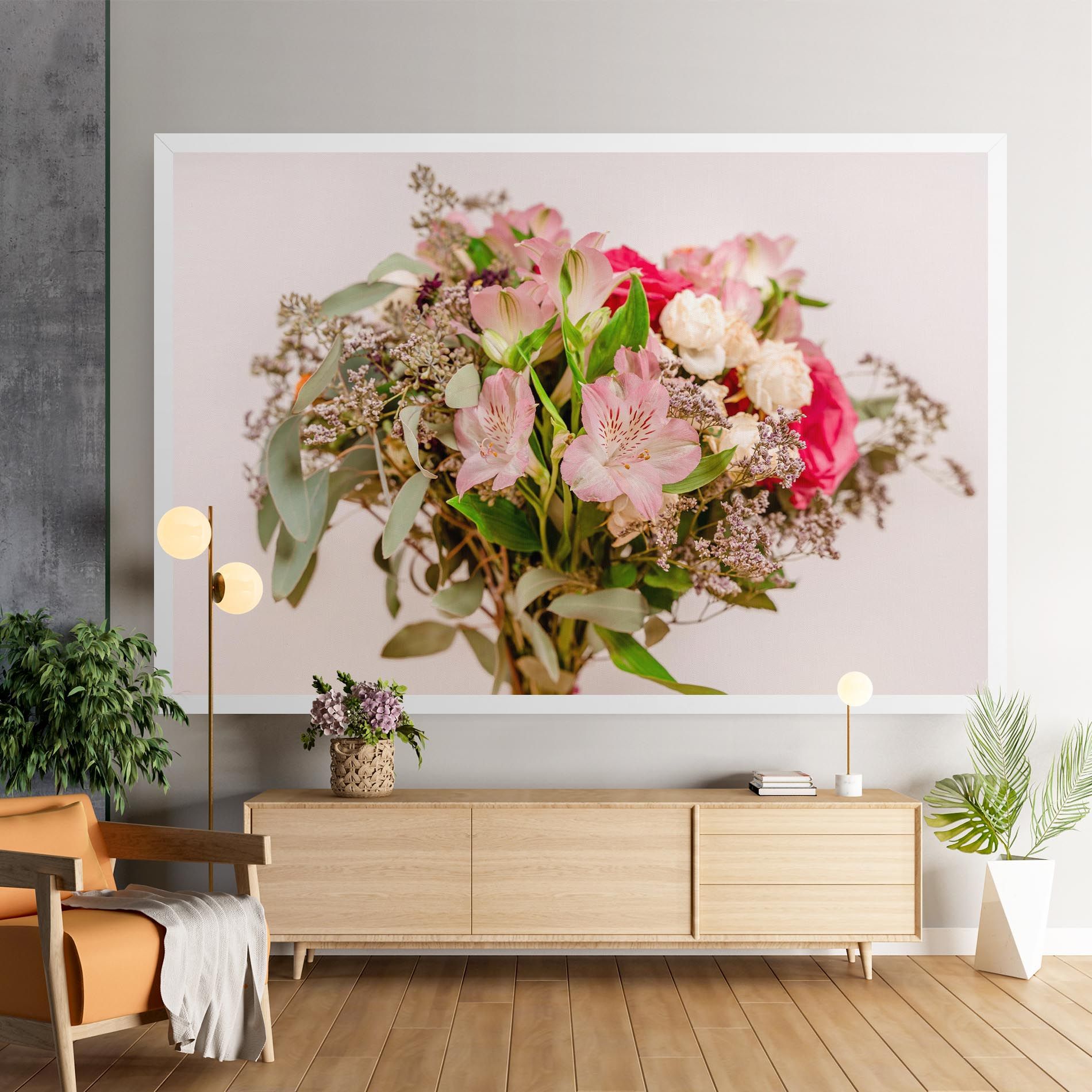 Girly Pink Bouquet mockup 9