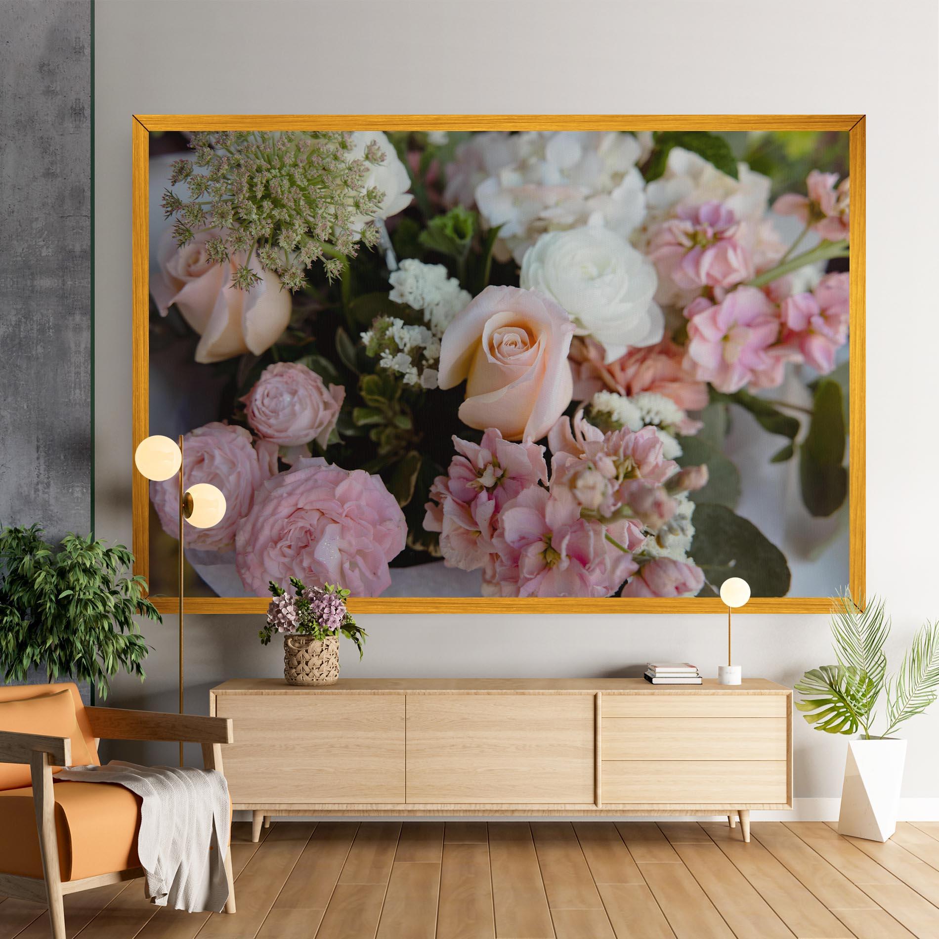 Картина на платно Beautiful Pink Pastel mockup 9