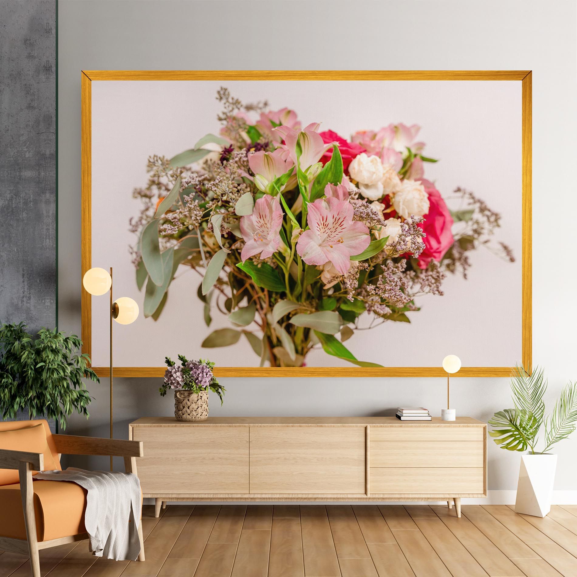Girly Pink Bouquet mockup 9