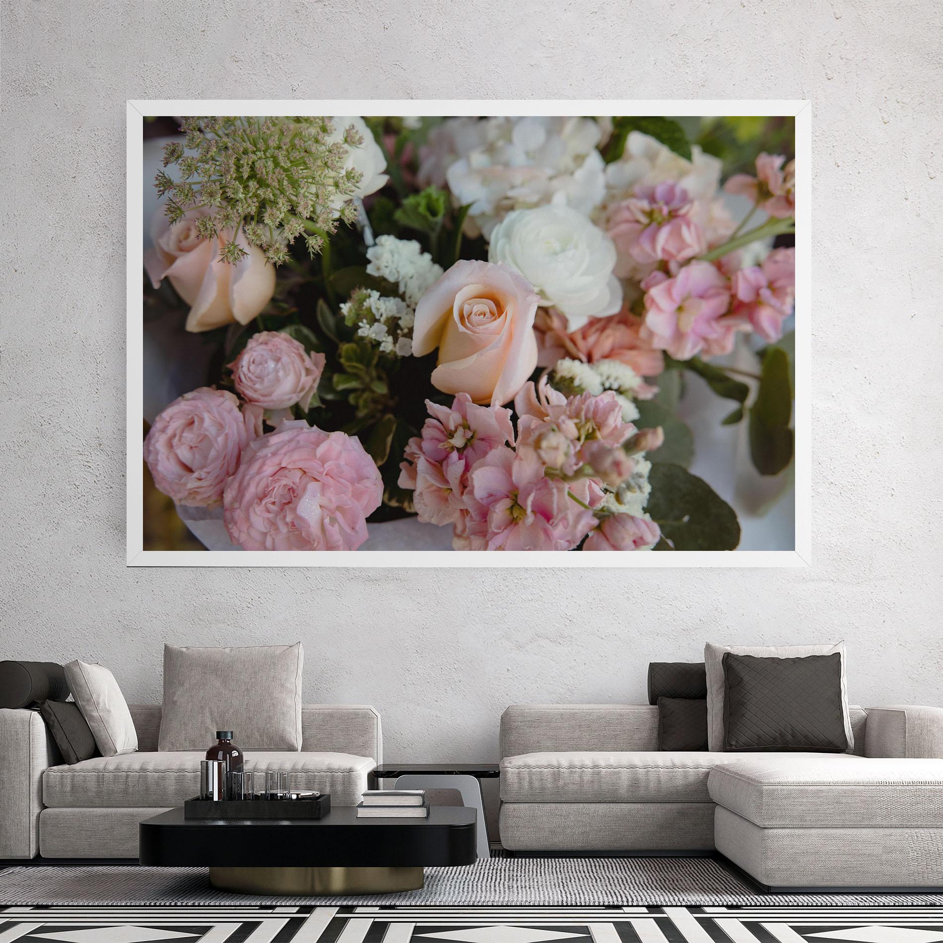 Картина на платно Beautiful Pink Pastel mockup 2