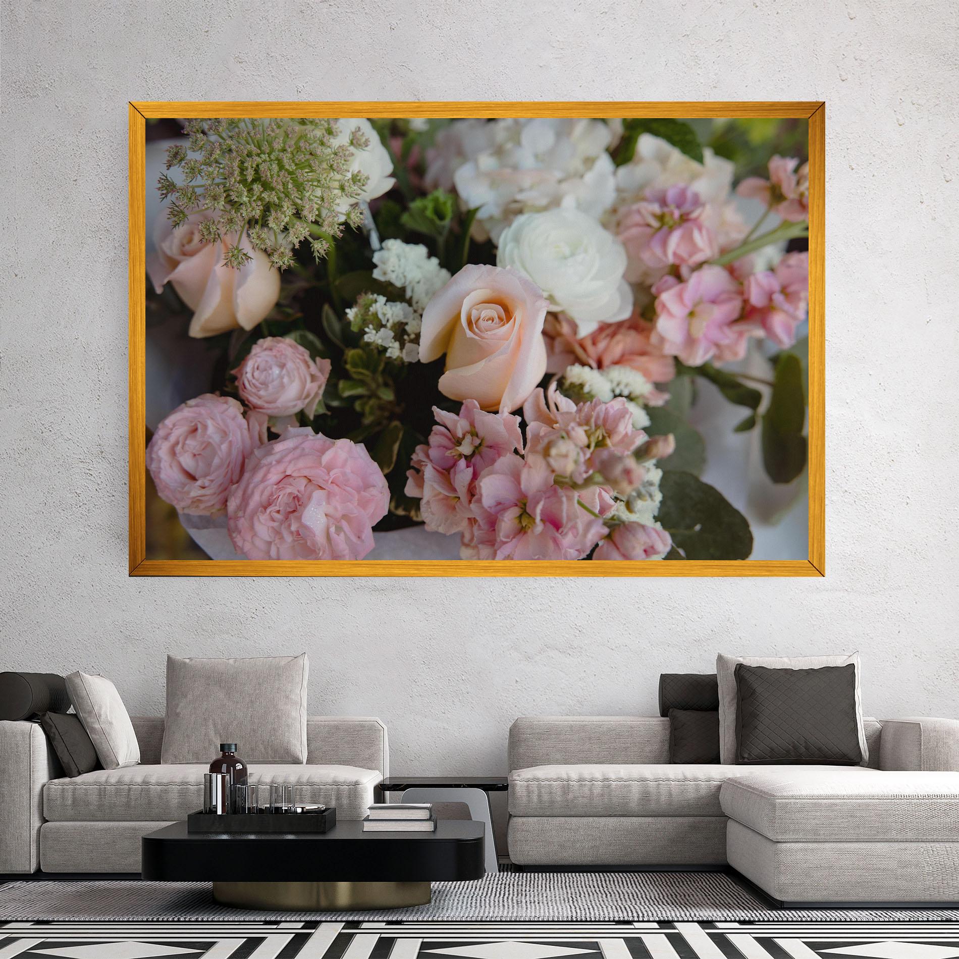 Картина на платно Beautiful Pink Pastel mockup 2