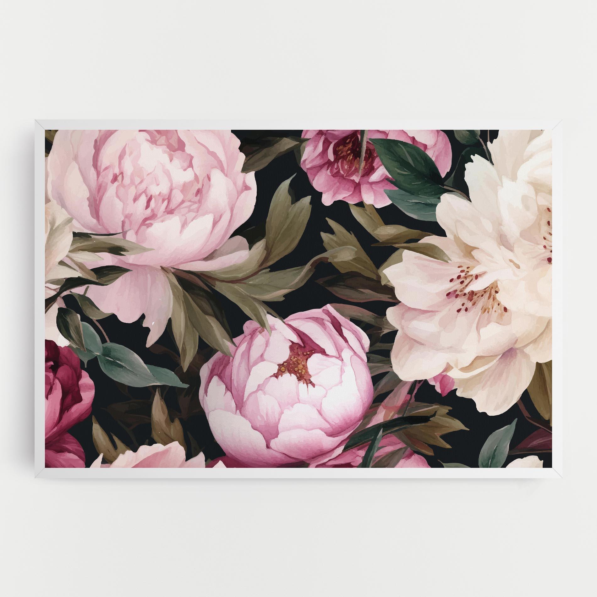 Картина на платно Peony Paint mockup 0