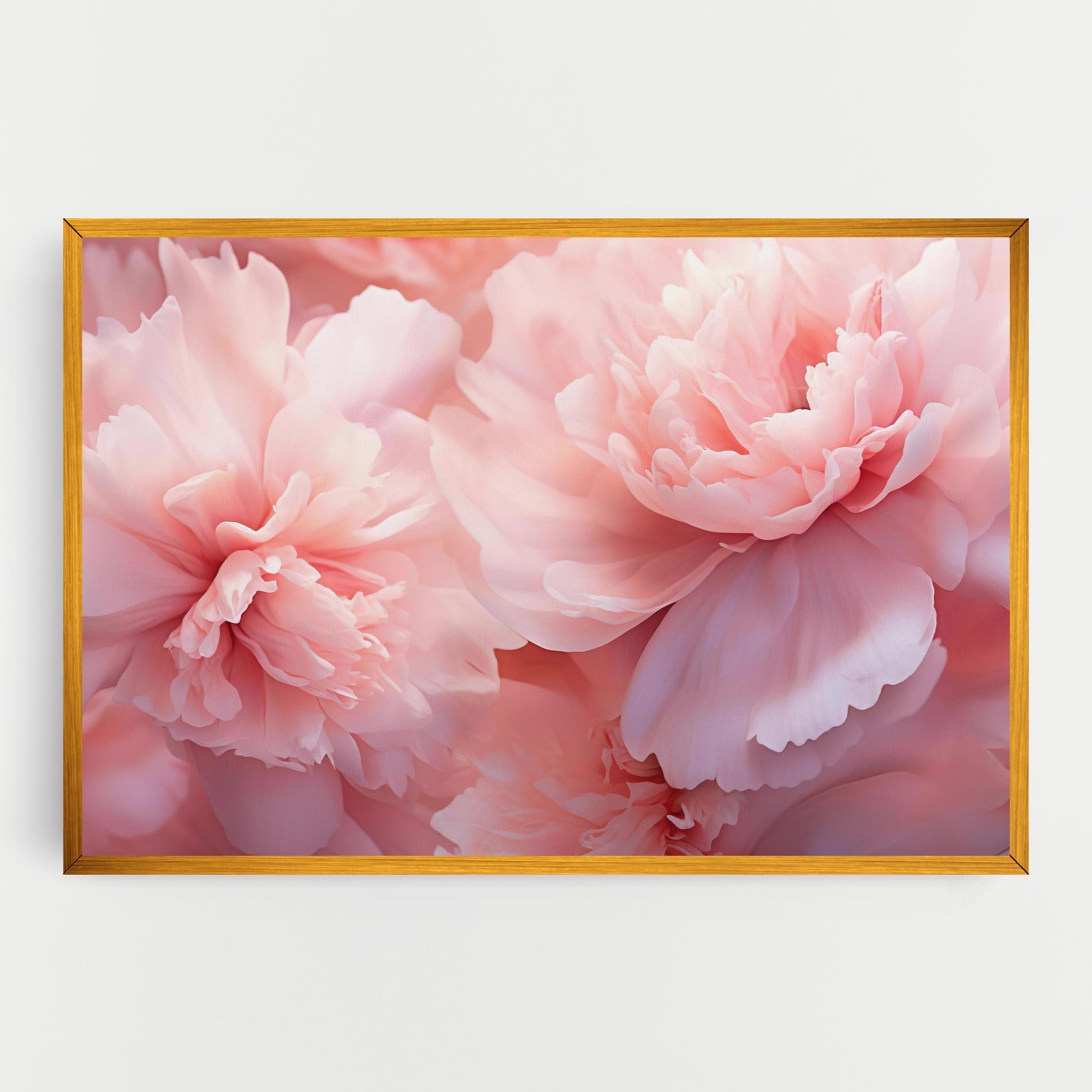 Картина на платно Close Up Dreamy Peony mockup 0