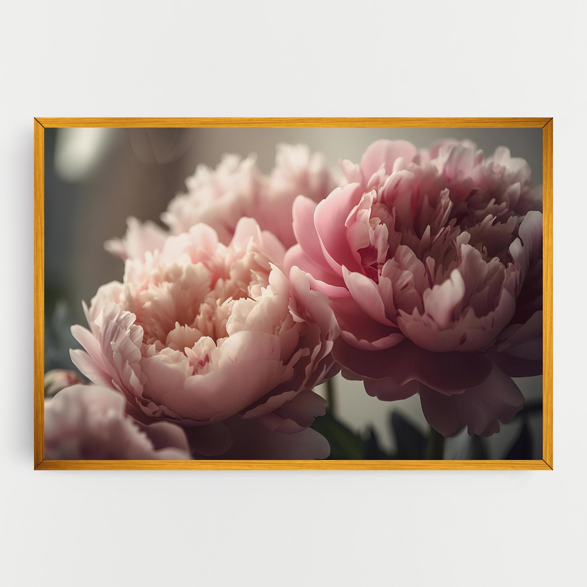 Картина на платно Cream Dreamy Peony mockup 0