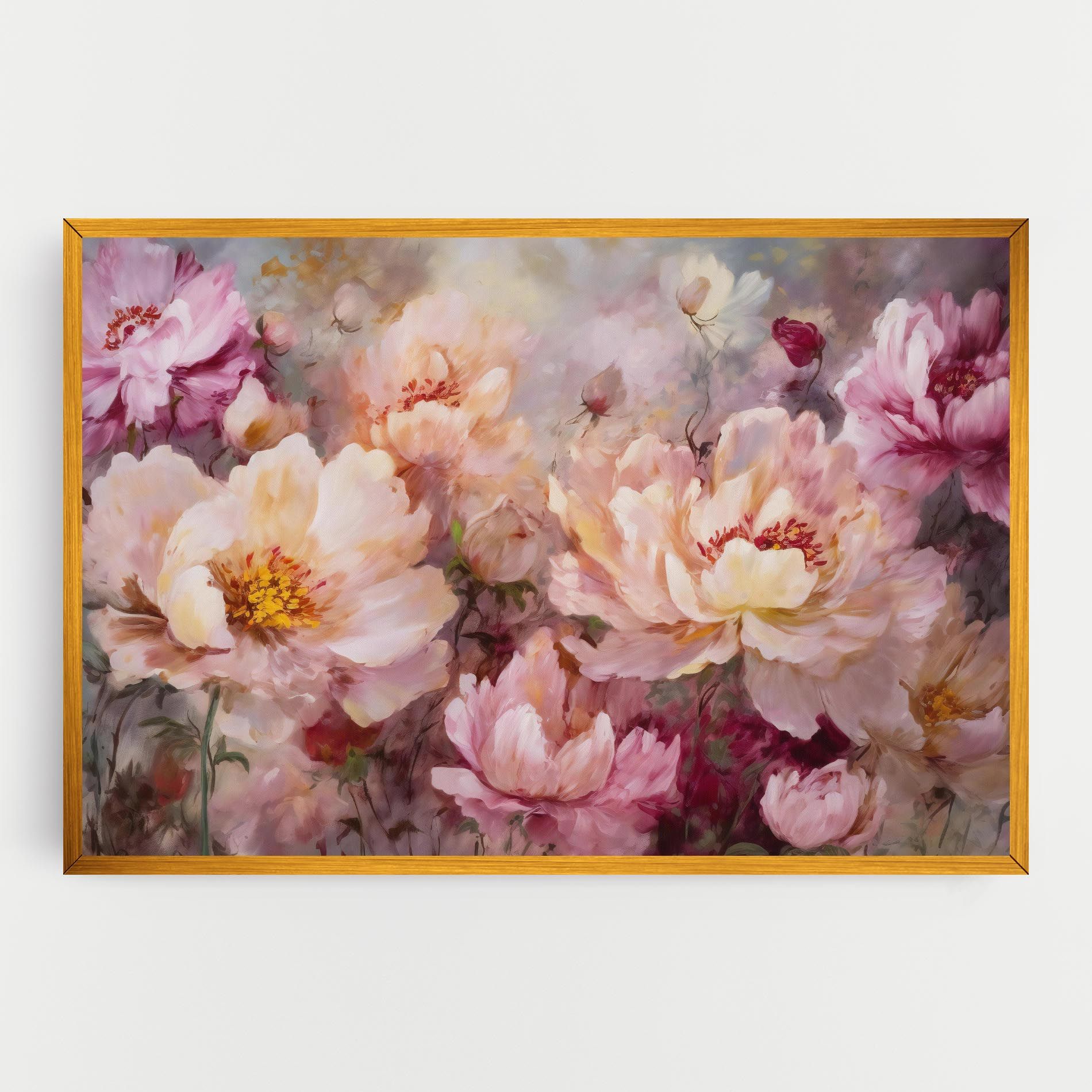 Peony Painting Art mockup 0