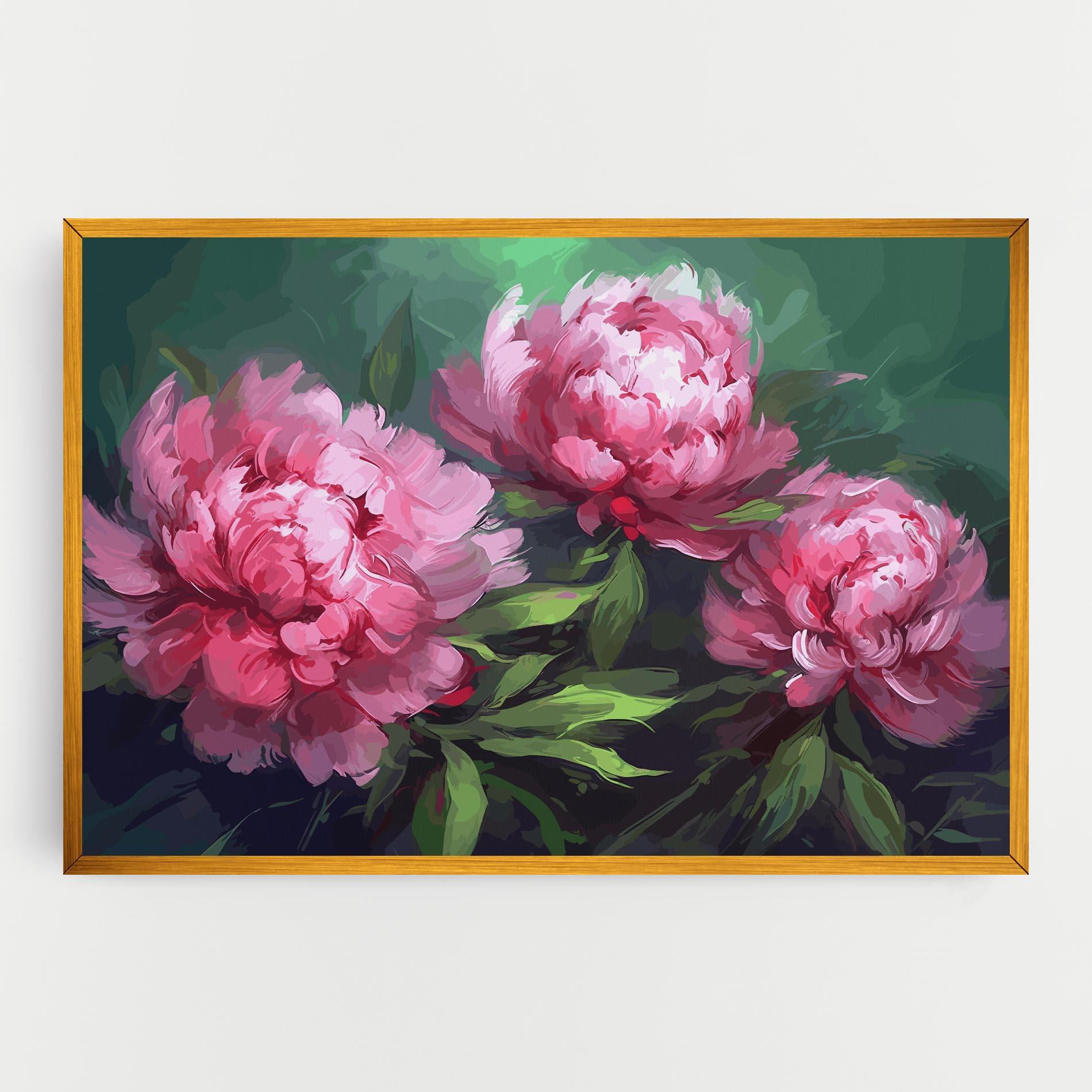 Картина на платно Pretty Peonies mockup 0