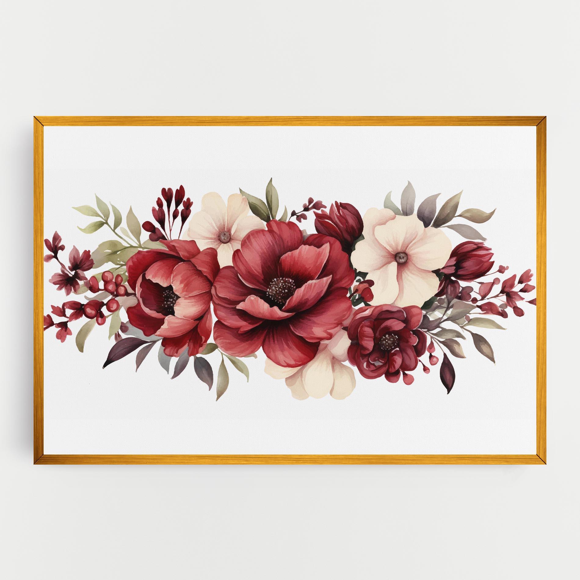 Картина на платно Red Peony mockup 0