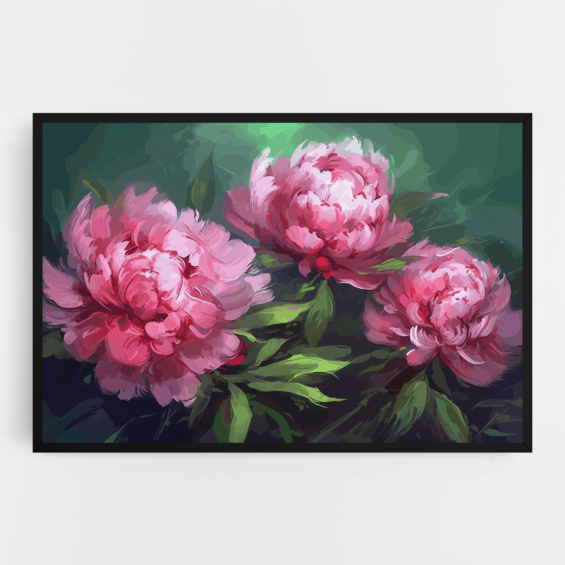 Картина на платно Pretty Peonies mockup 0