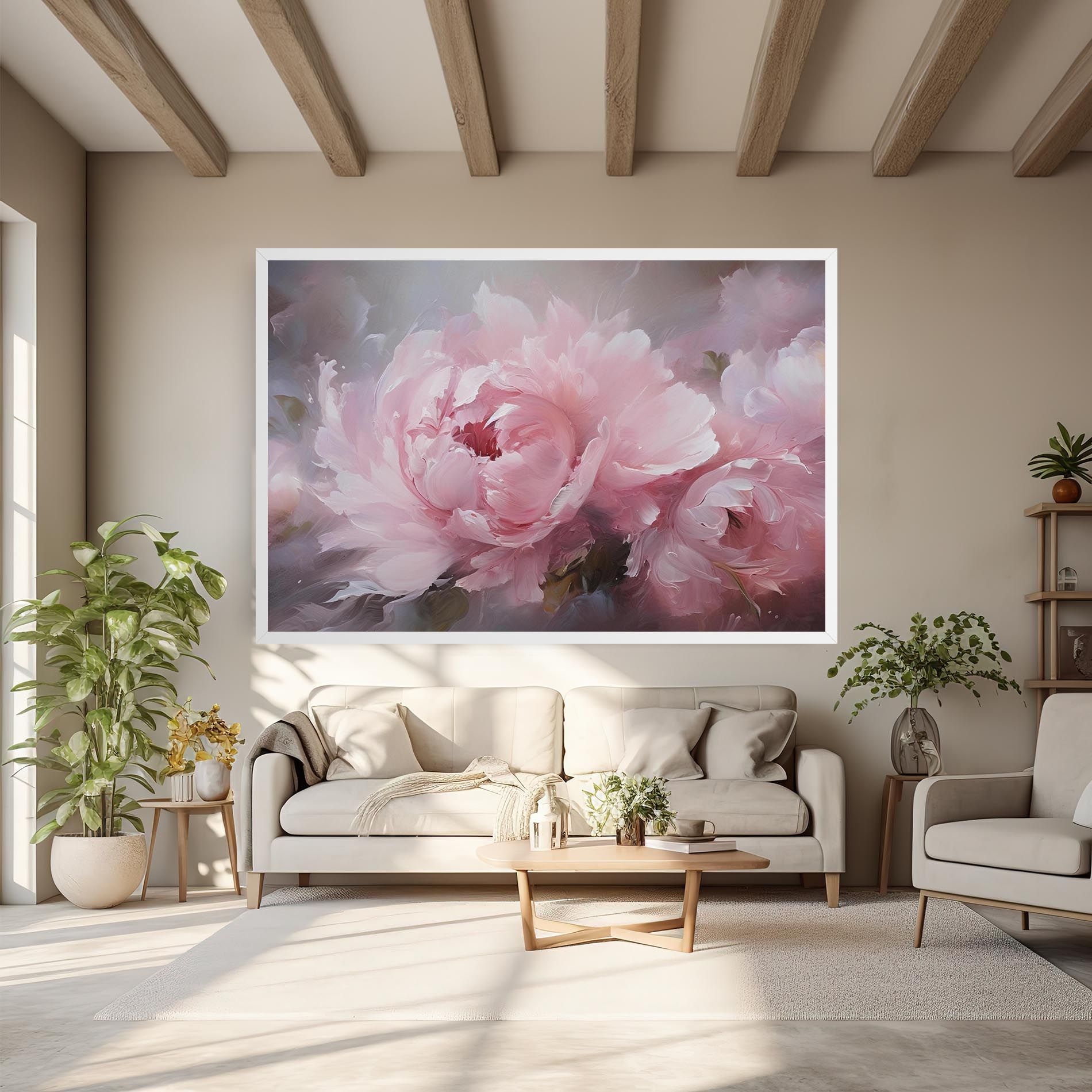Dreamy Painting Peony mockup 6