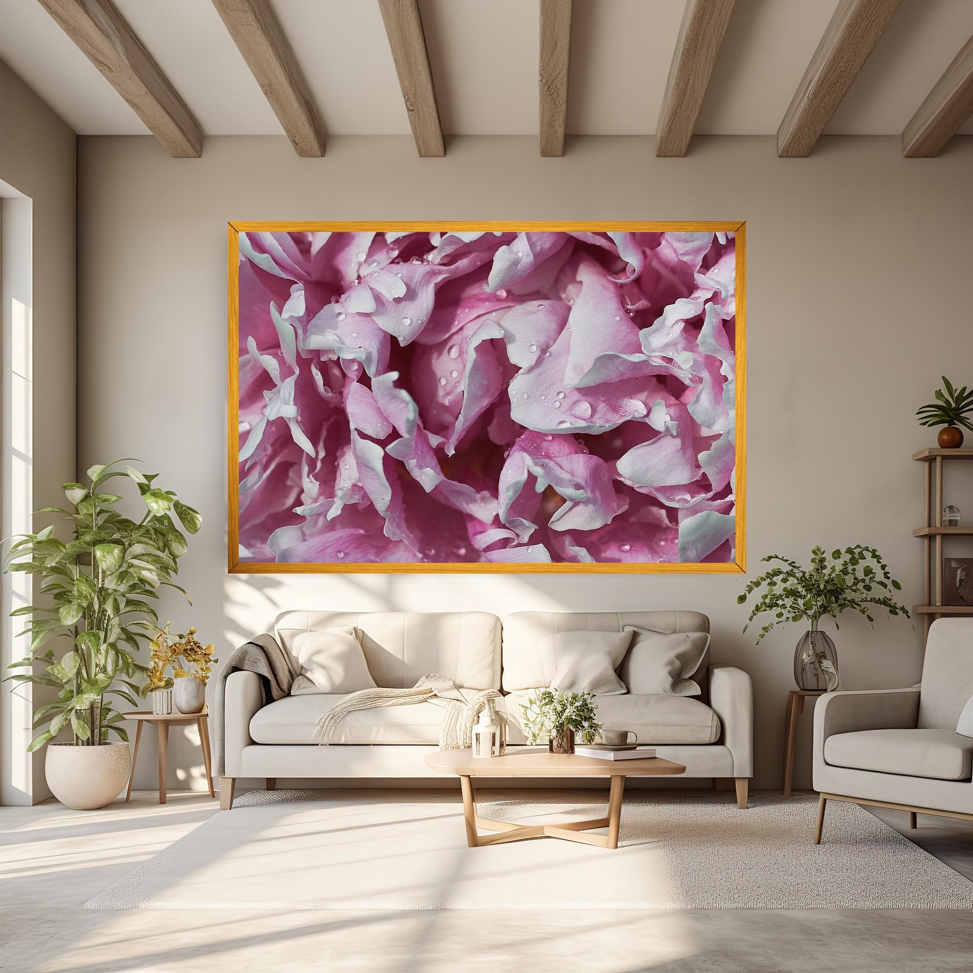 Картина на платно Peony Petals mockup 6