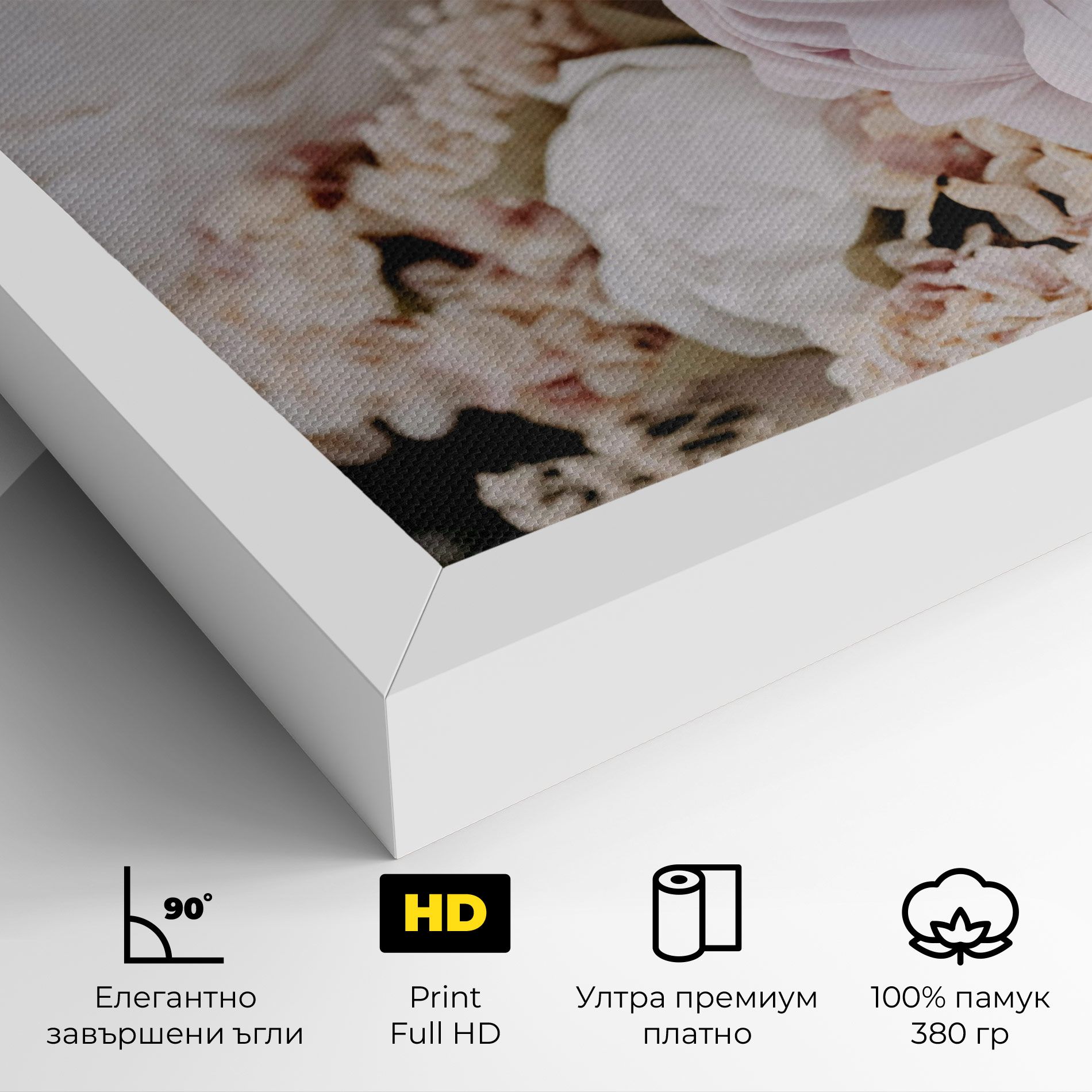 Grey Peony Bouquet mockup 4