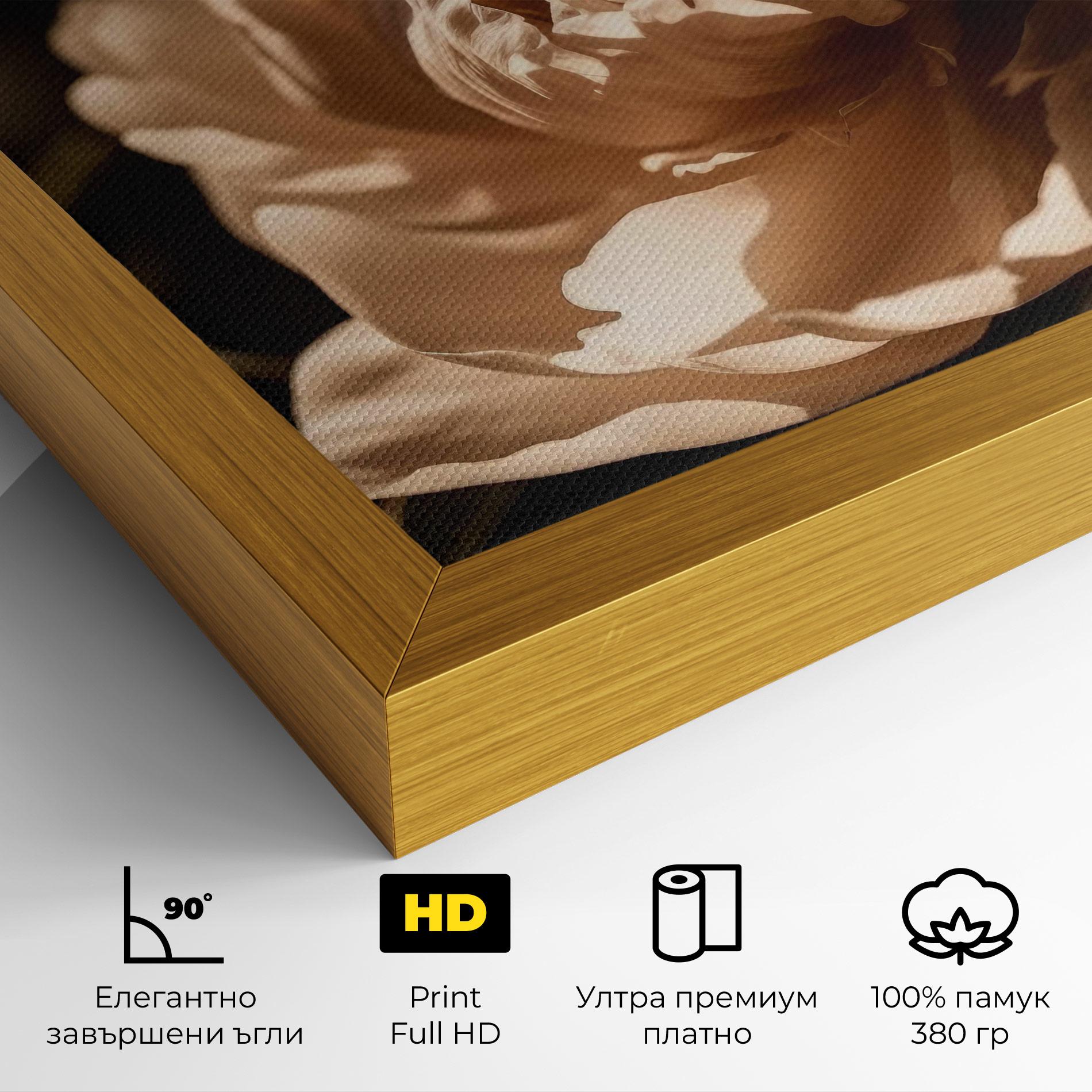 Картина на платно Cream Peony mockup 4