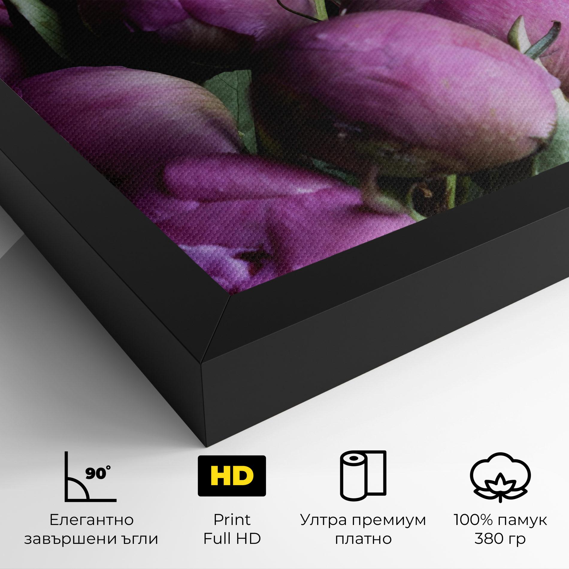 Картина на платно Peony Buds mockup 4