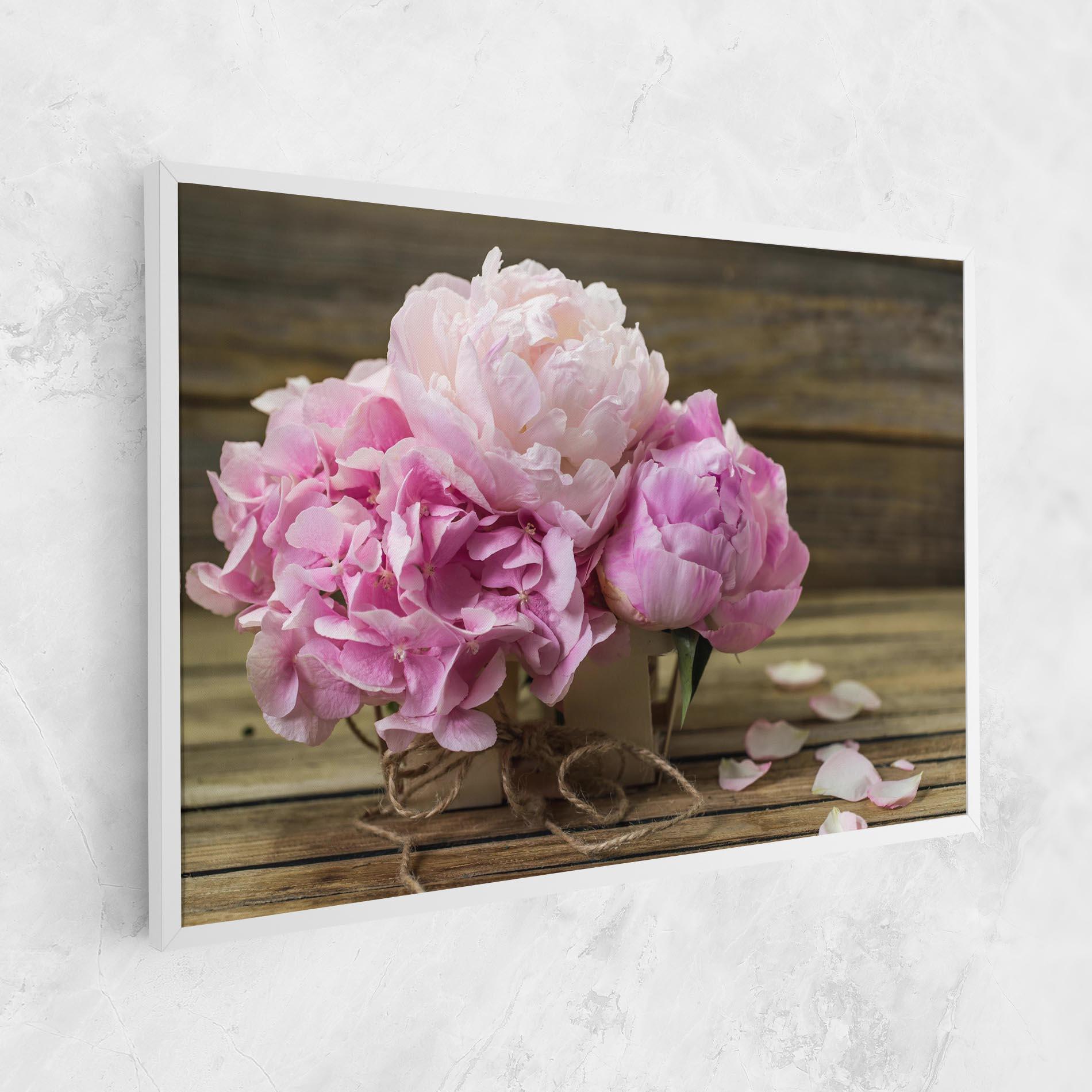 Картина на платно Peony On Table mockup 1