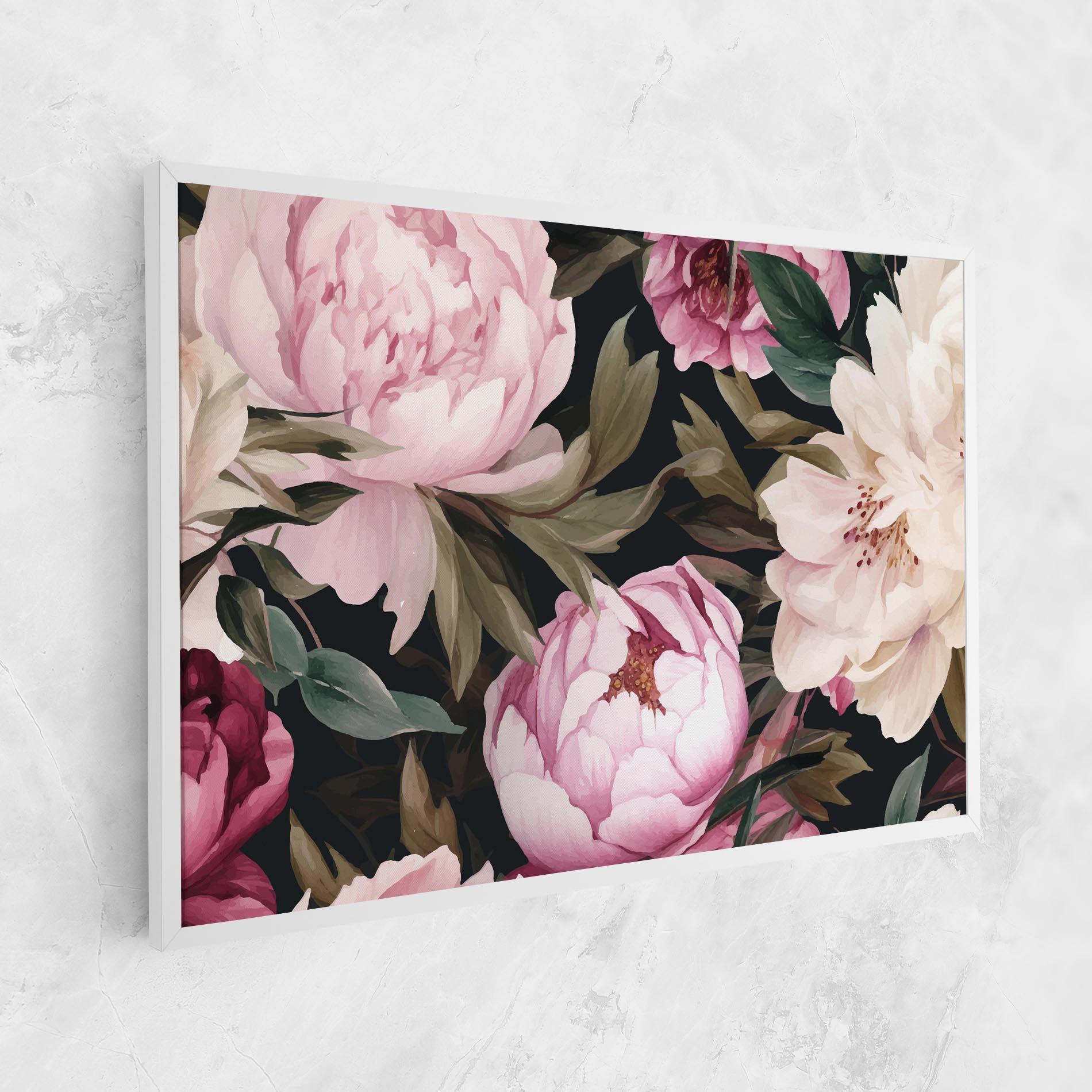 Картина на платно Peony Paint mockup 1