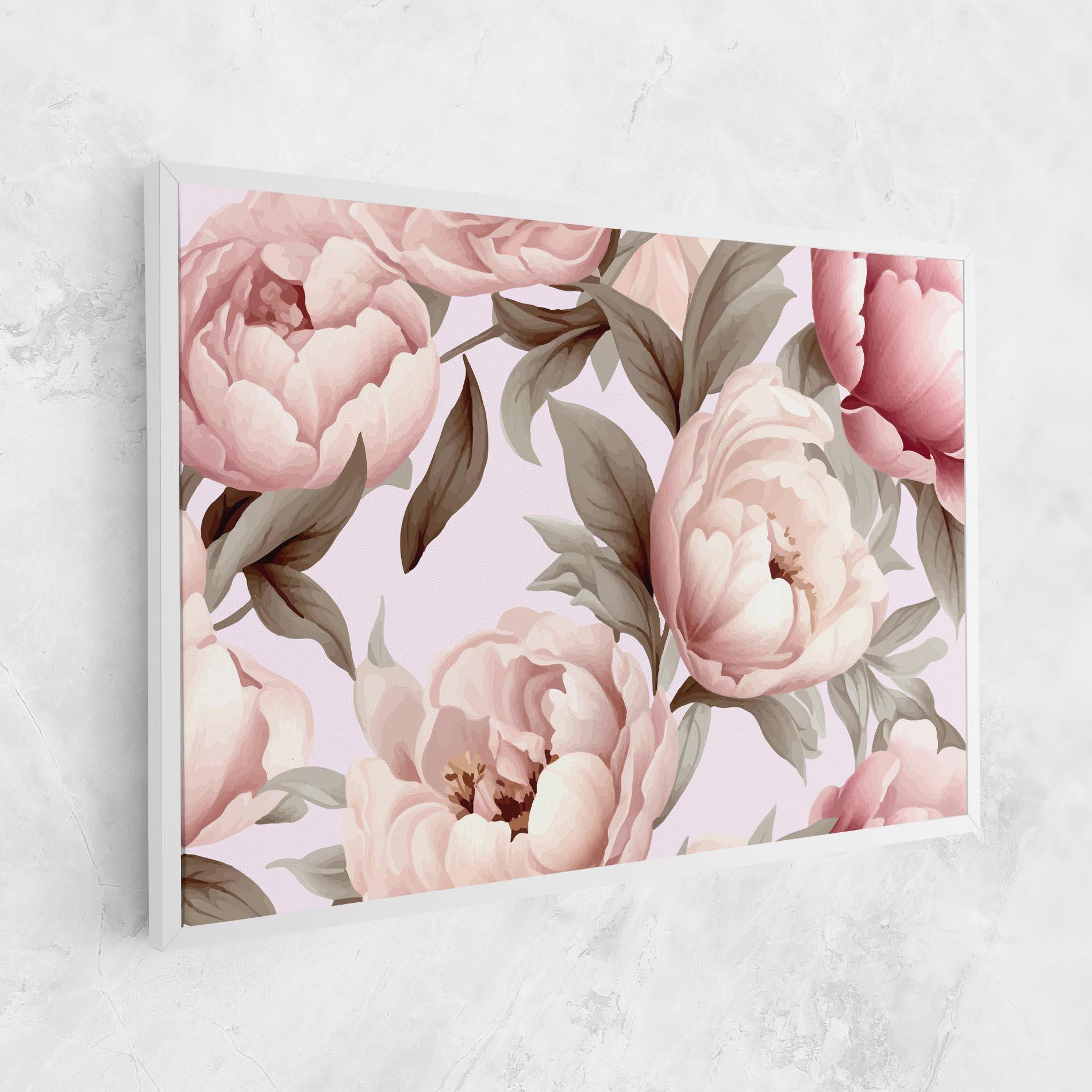 Картина на платно Pink Peony Buds mockup 1