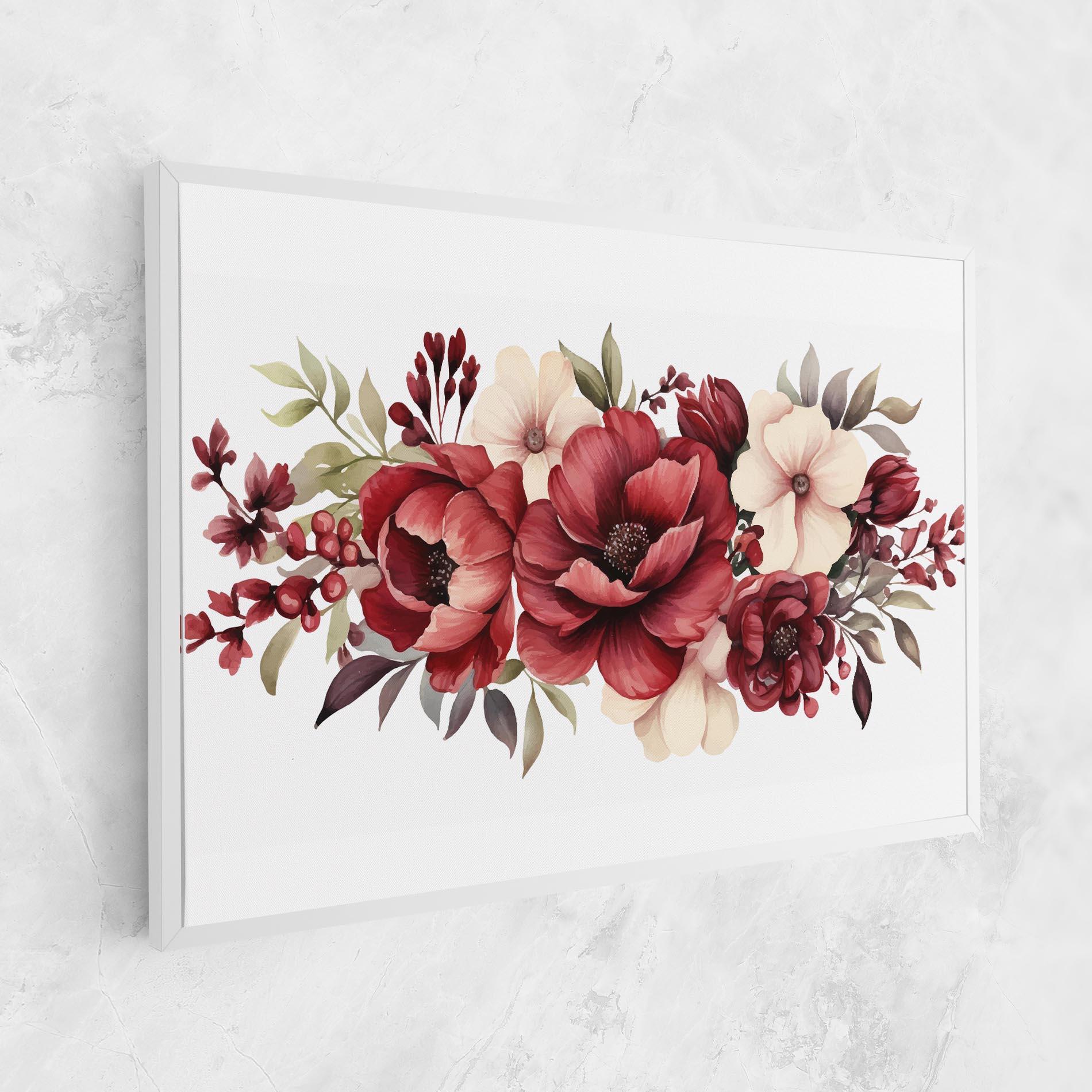 Картина на платно Red Peony mockup 1