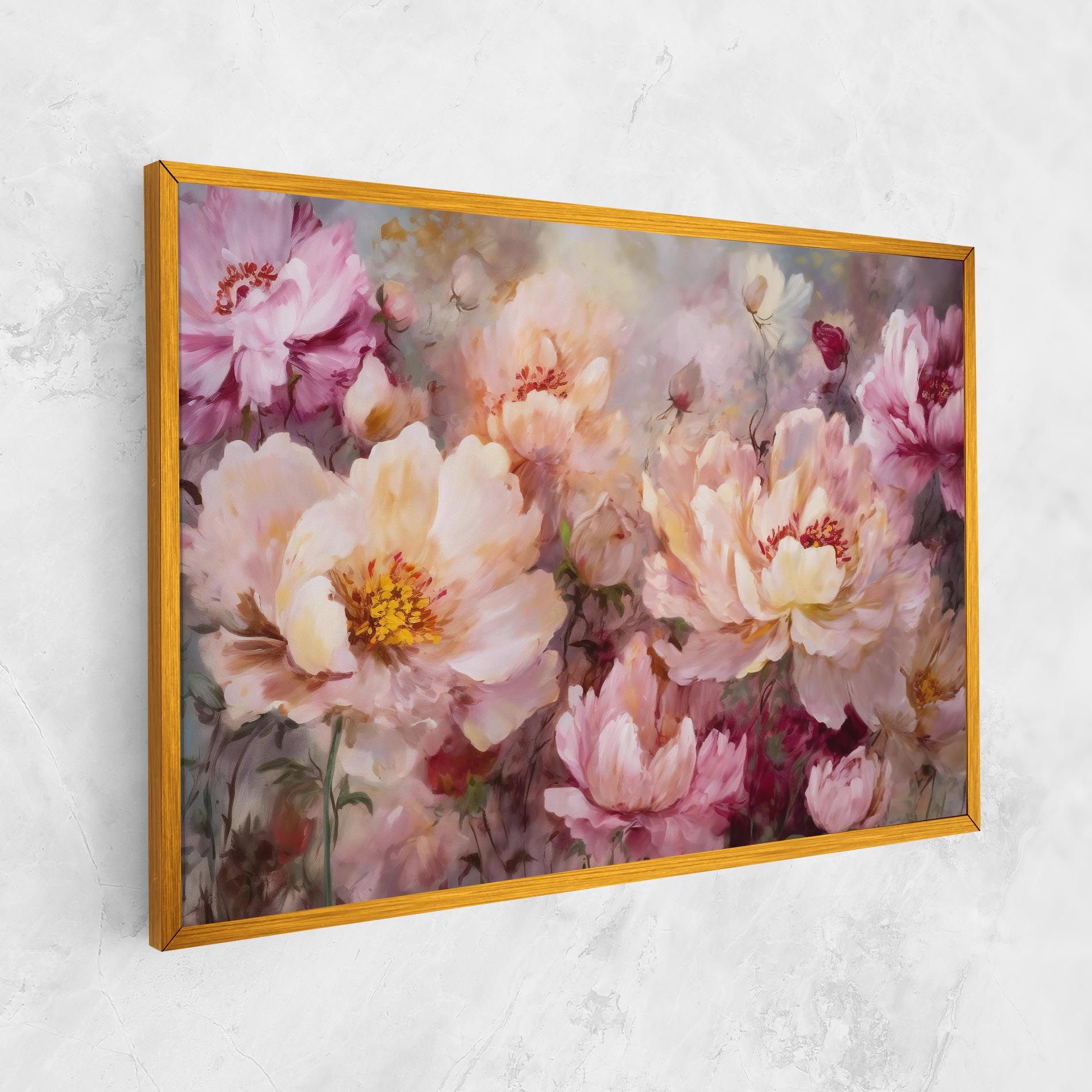 Peony Painting Art mockup 1