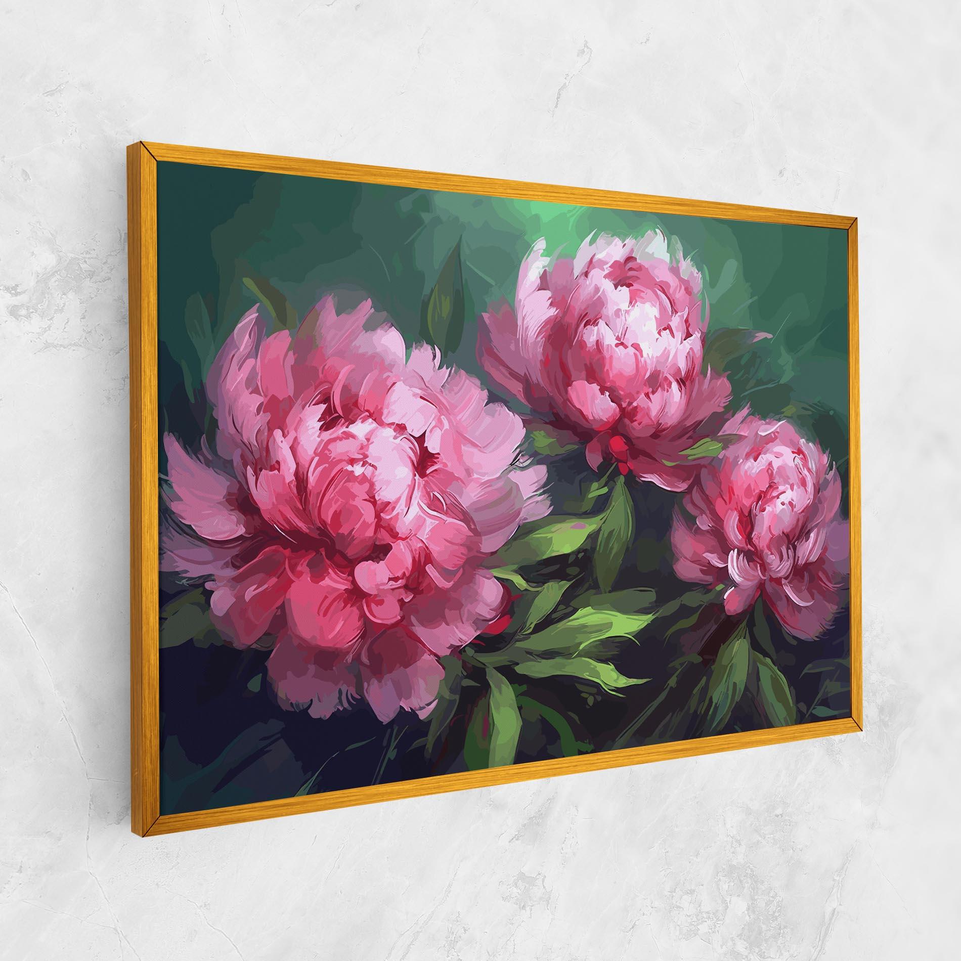 Картина на платно Pretty Peonies mockup 1