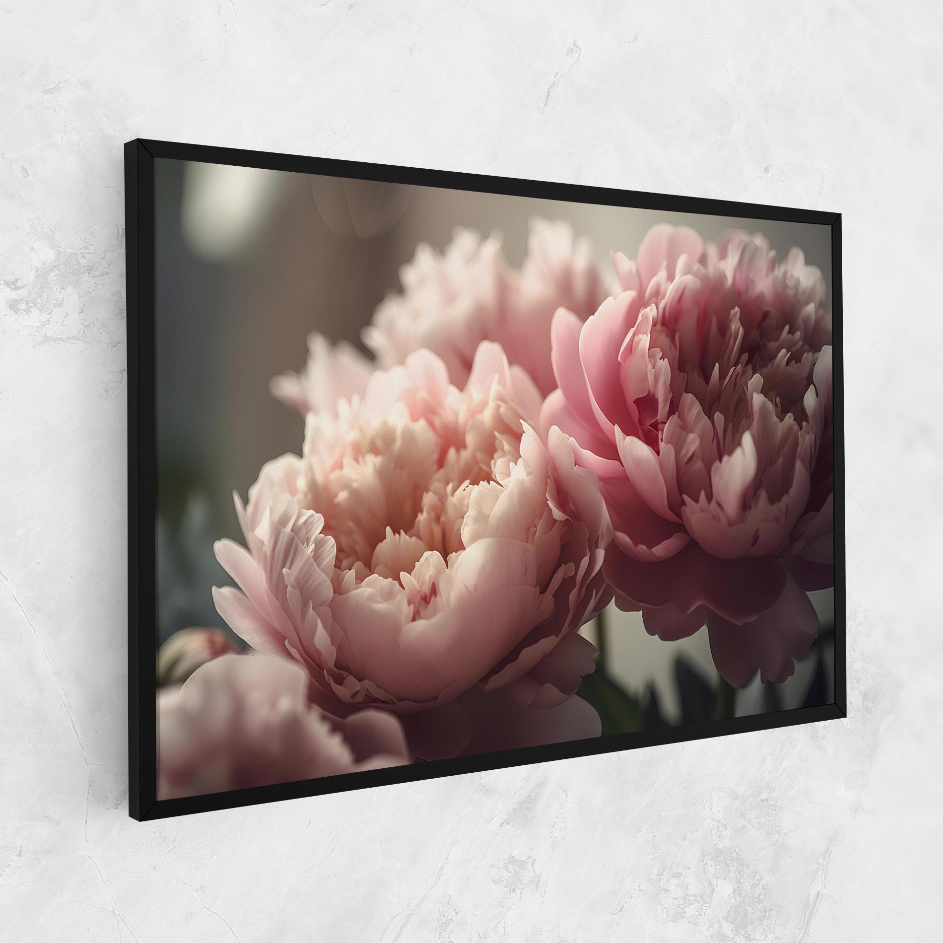 Картина на платно Cream Dreamy Peony mockup 1