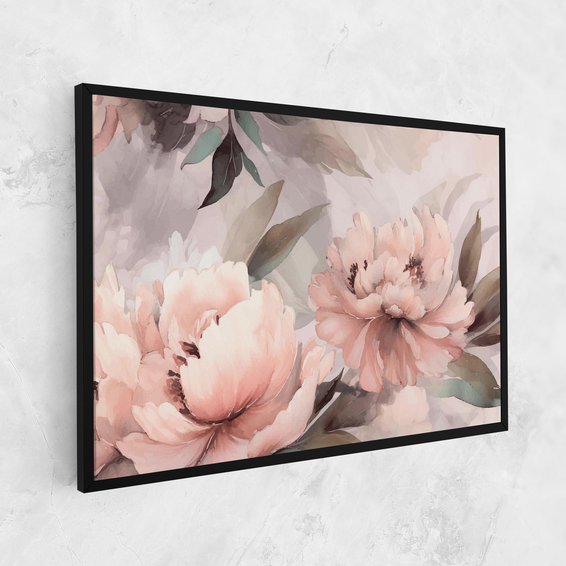 Картина на платно Dreamy Peony Art mockup 1