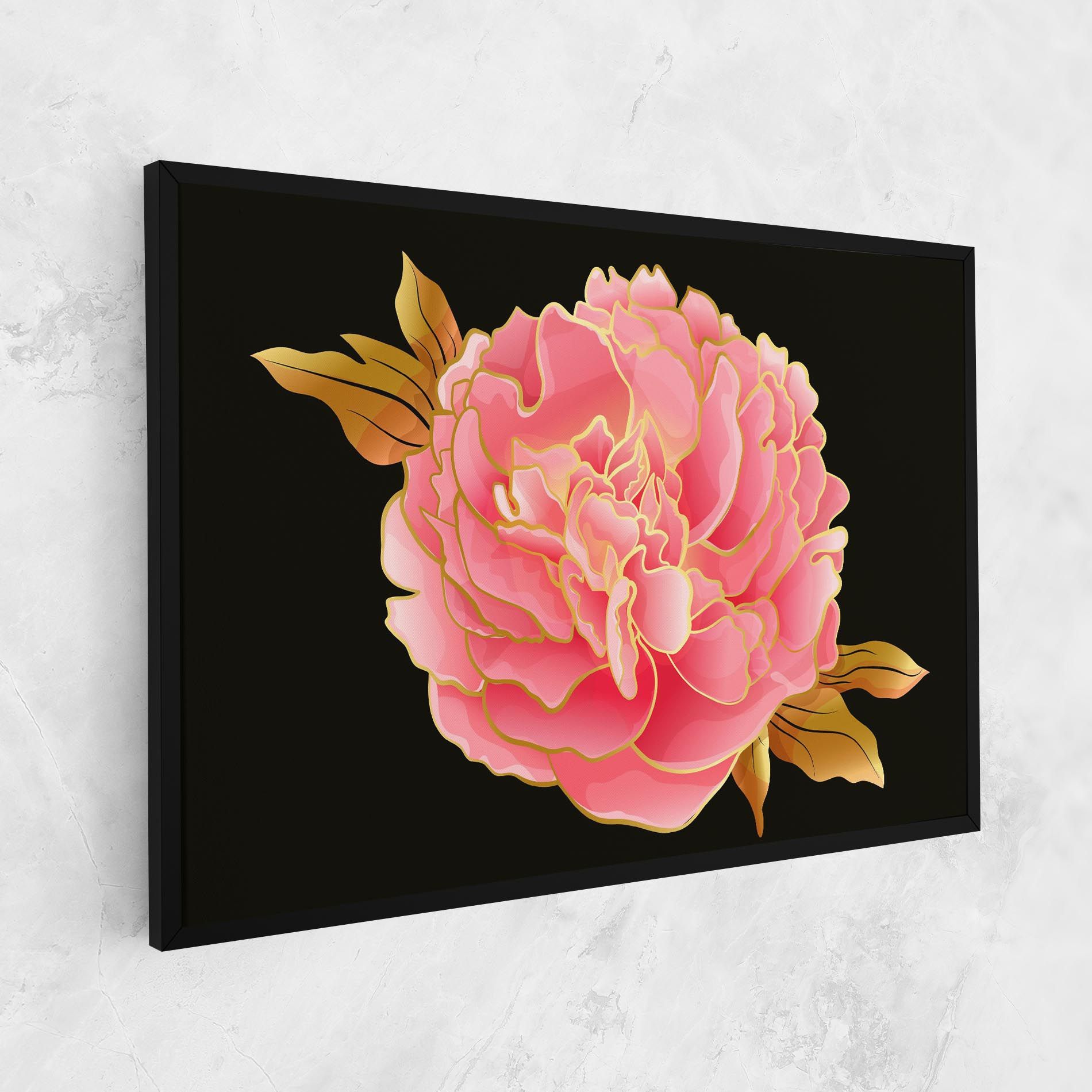 Gold Pinkk Peony mockup 1