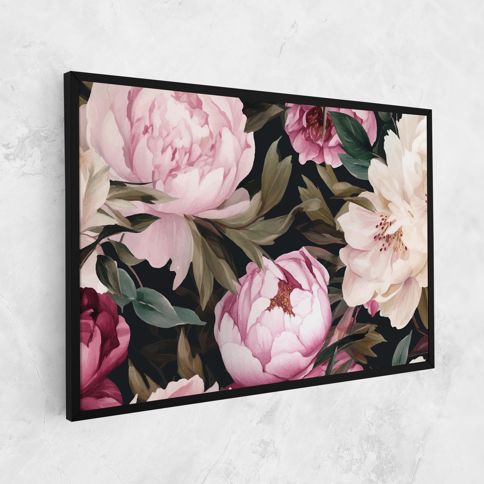 Картина на платно Peony Paint mockup 1