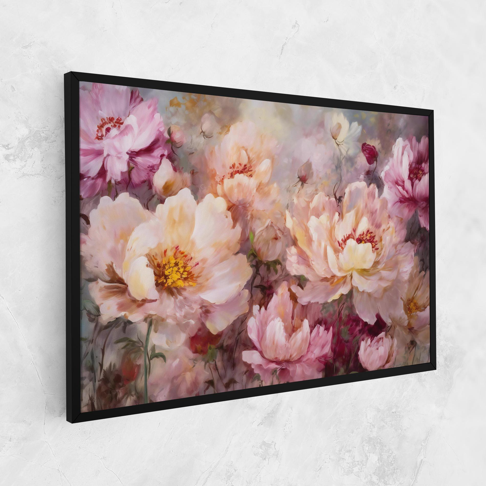 Картина на платно Peony Painting Art mockup 1