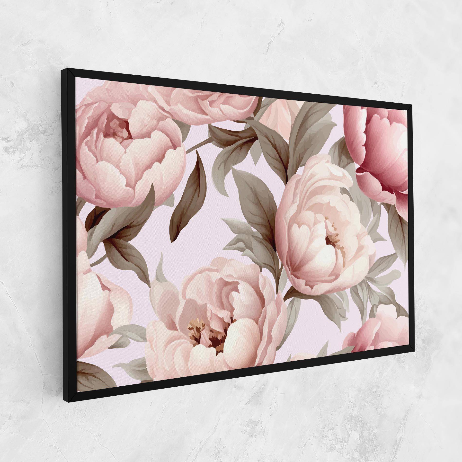 Картина на платно Pink Peony Buds mockup 1