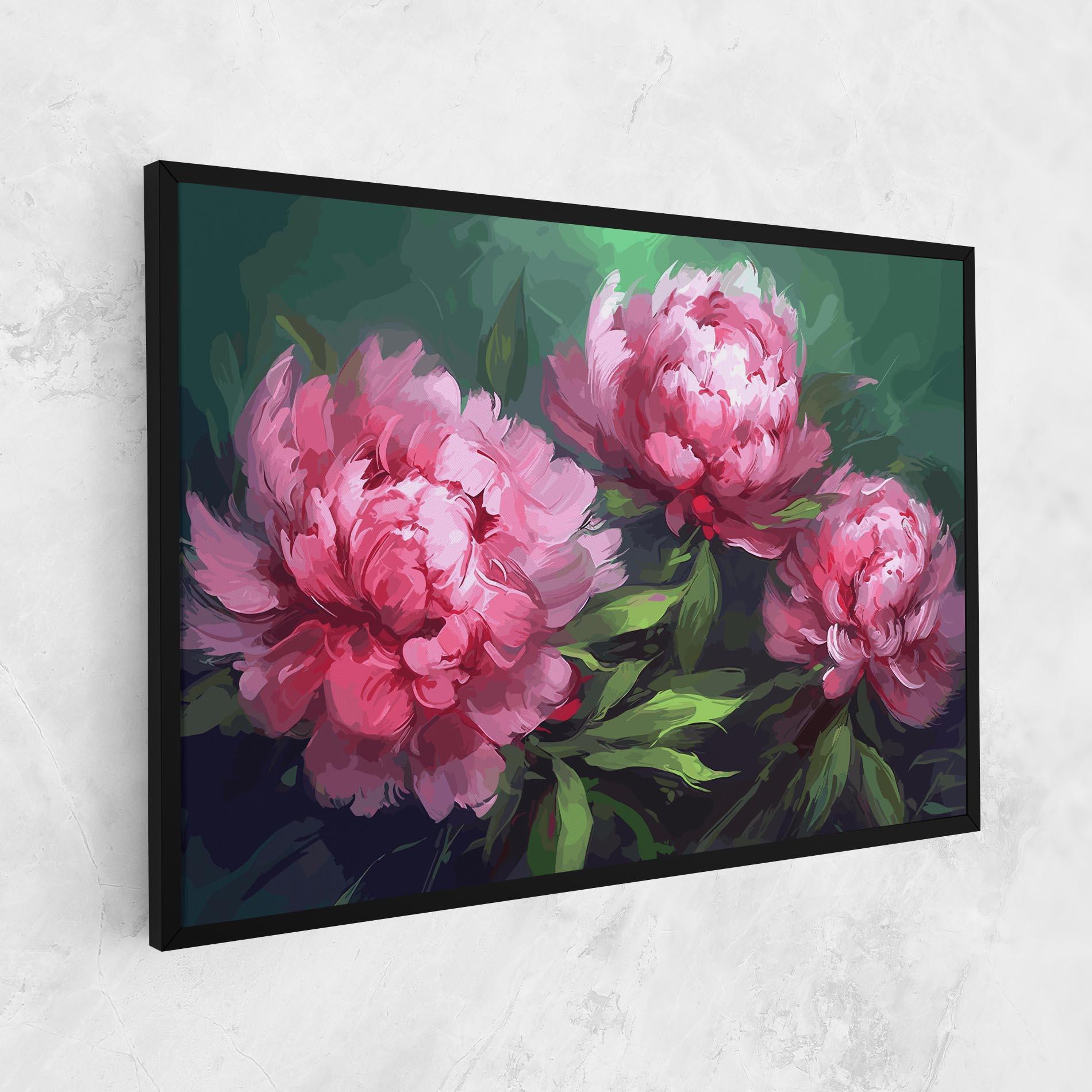 Картина на платно Pretty Peonies mockup 1