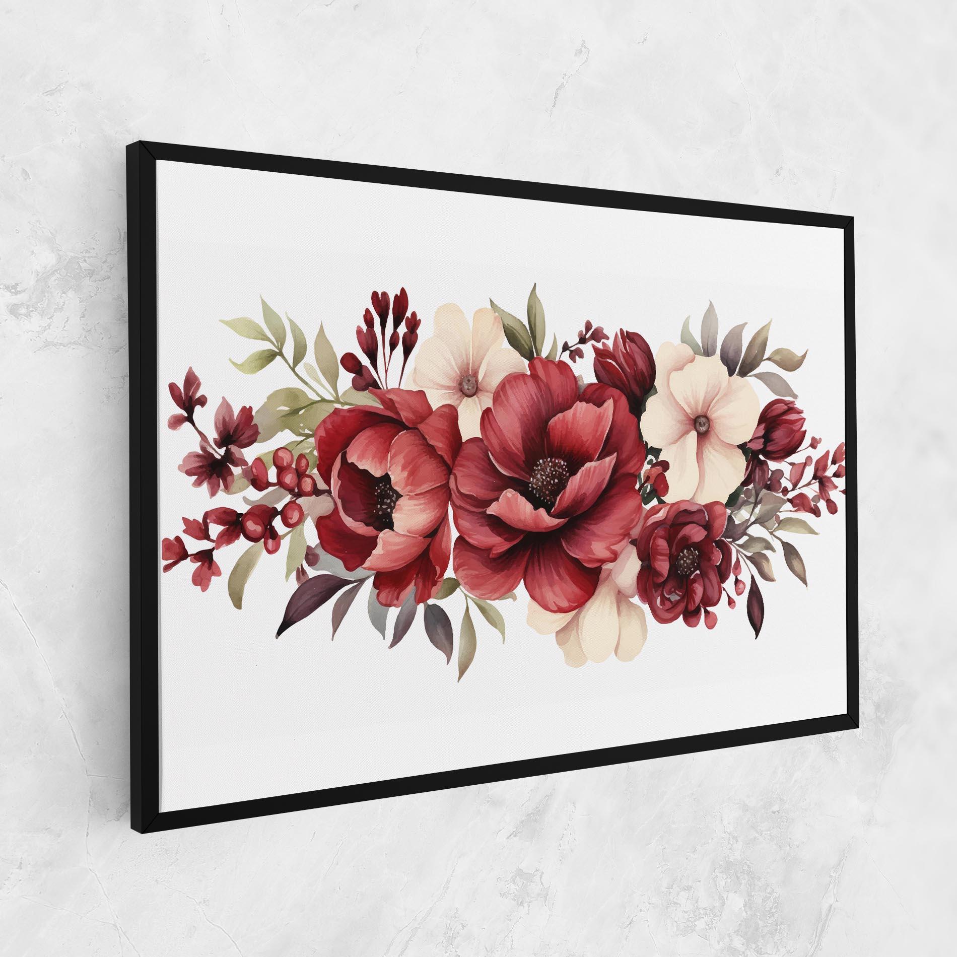 Картина на платно Red Peony mockup 1