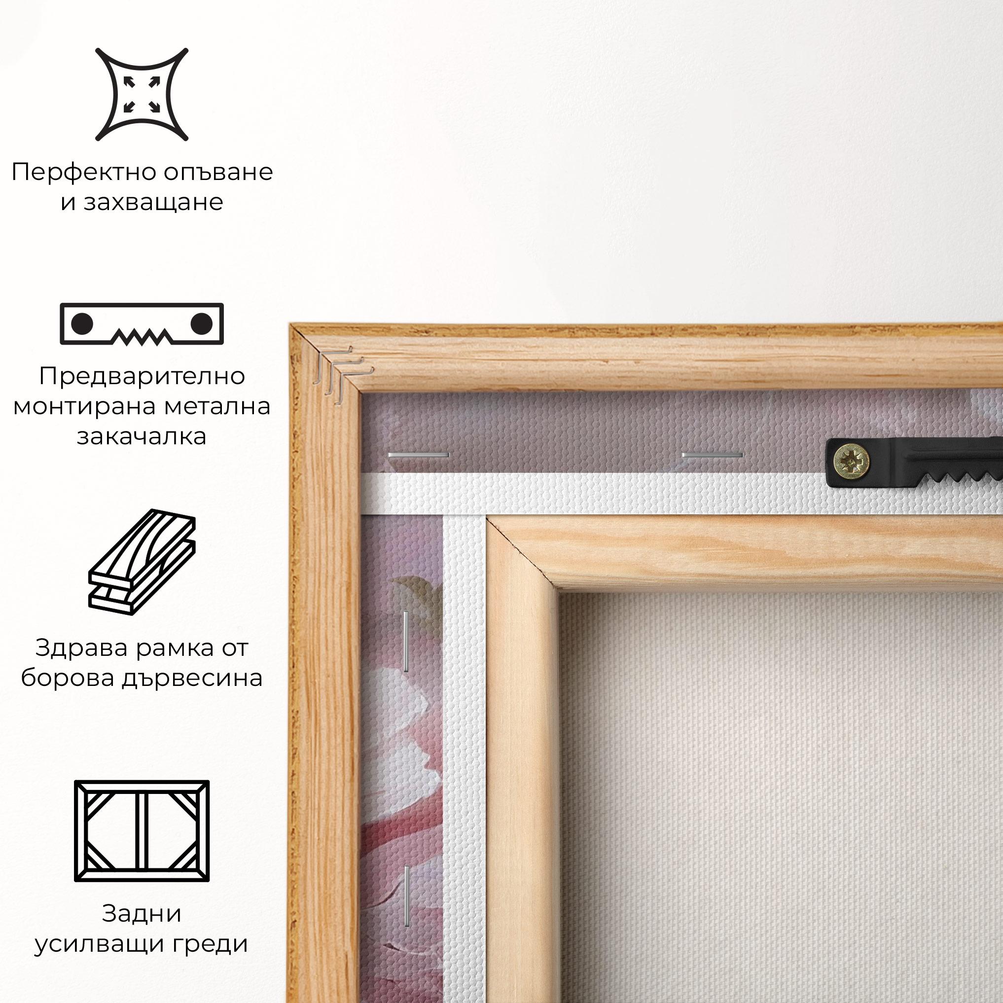 Картина на платно Dreamy Painting Peony mockup 5