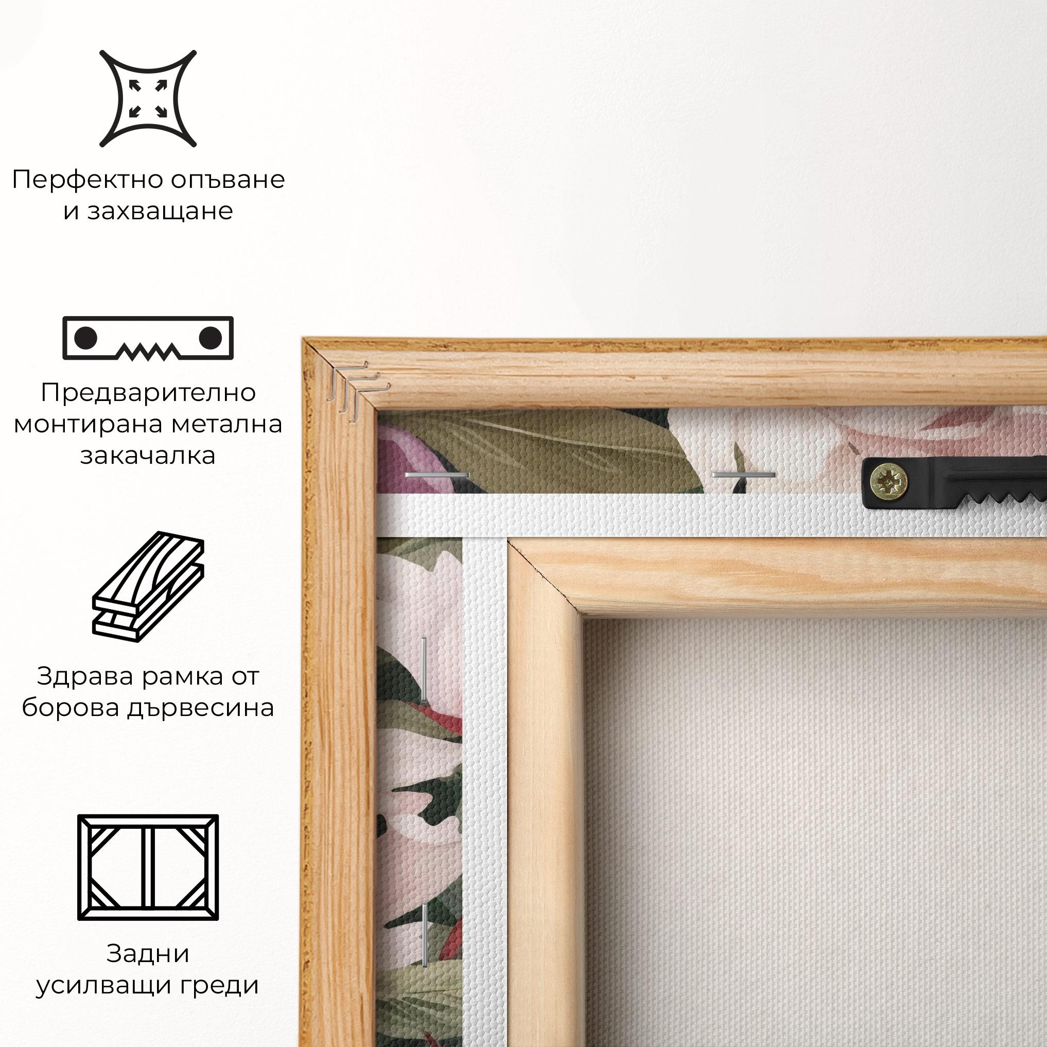 Картина на платно Light Peony Art mockup 5