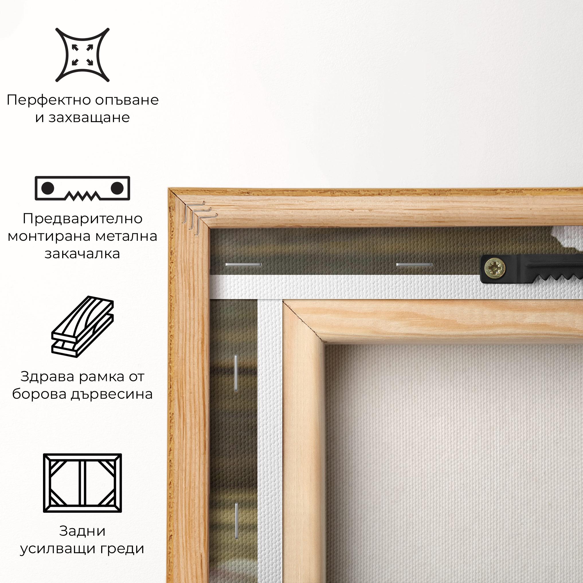 Картина на платно Peony On Table mockup 5