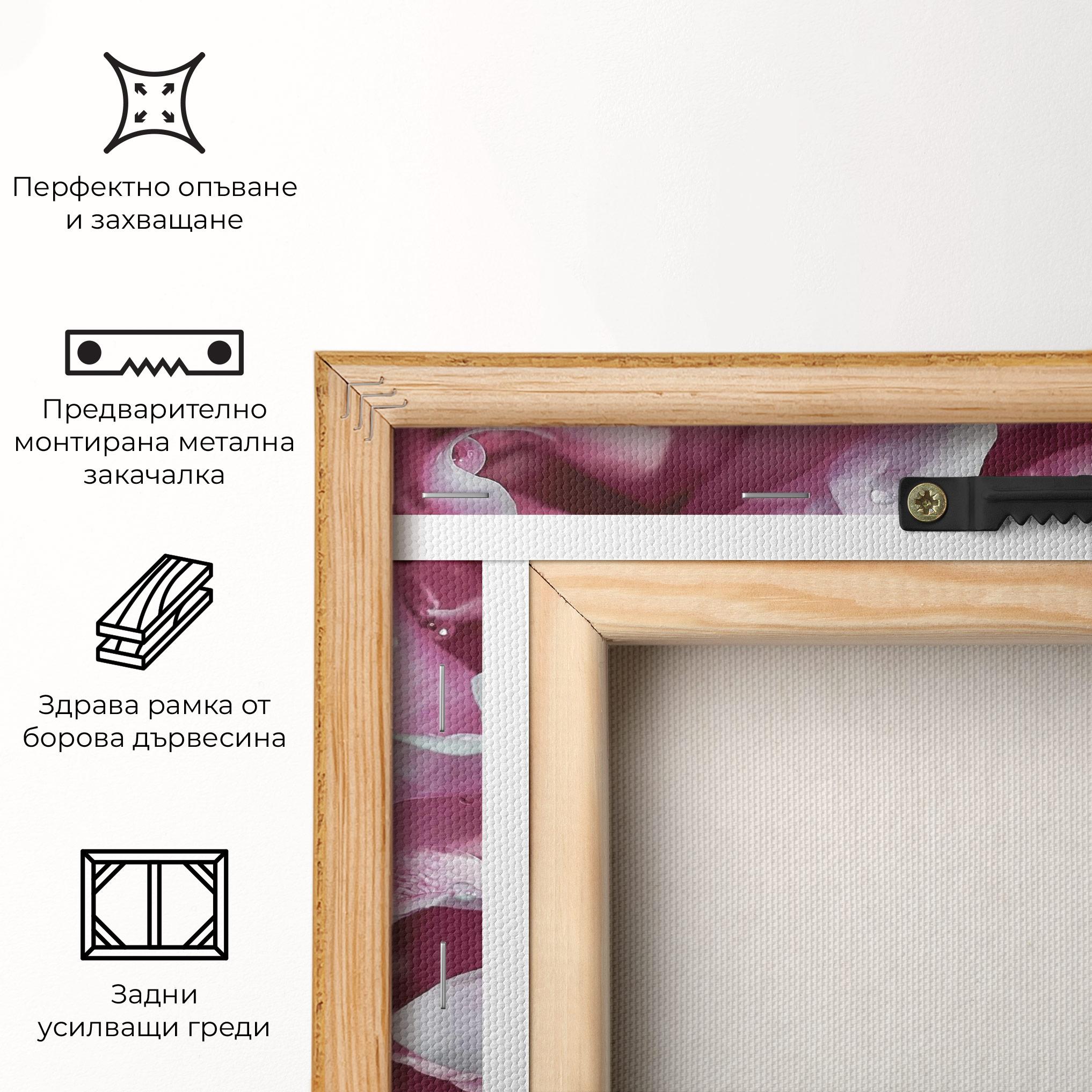 Картина на платно Peony Petals mockup 5