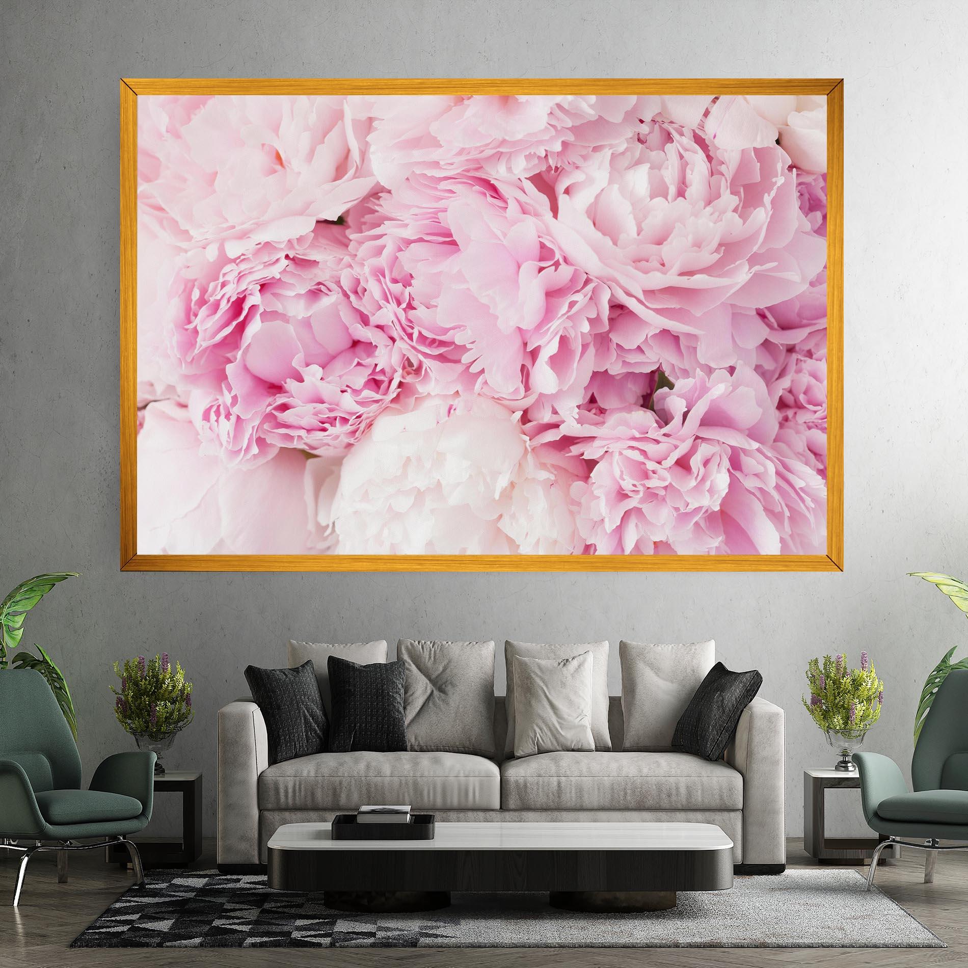 Картина на платно Dreamy Pink Pastel Peony mockup 7