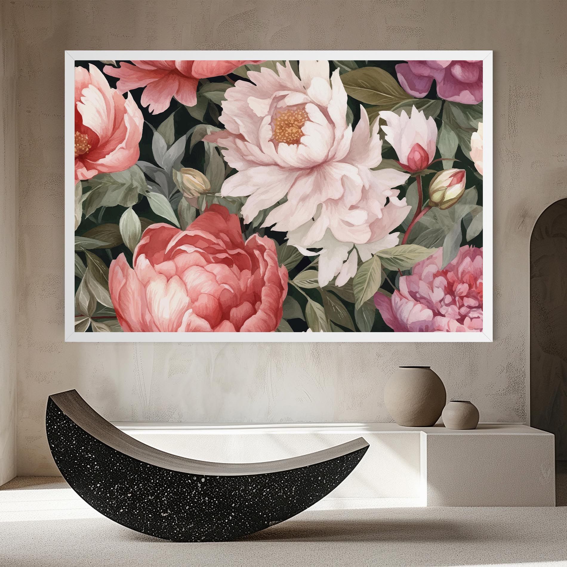 Light Peony Art mockup 8