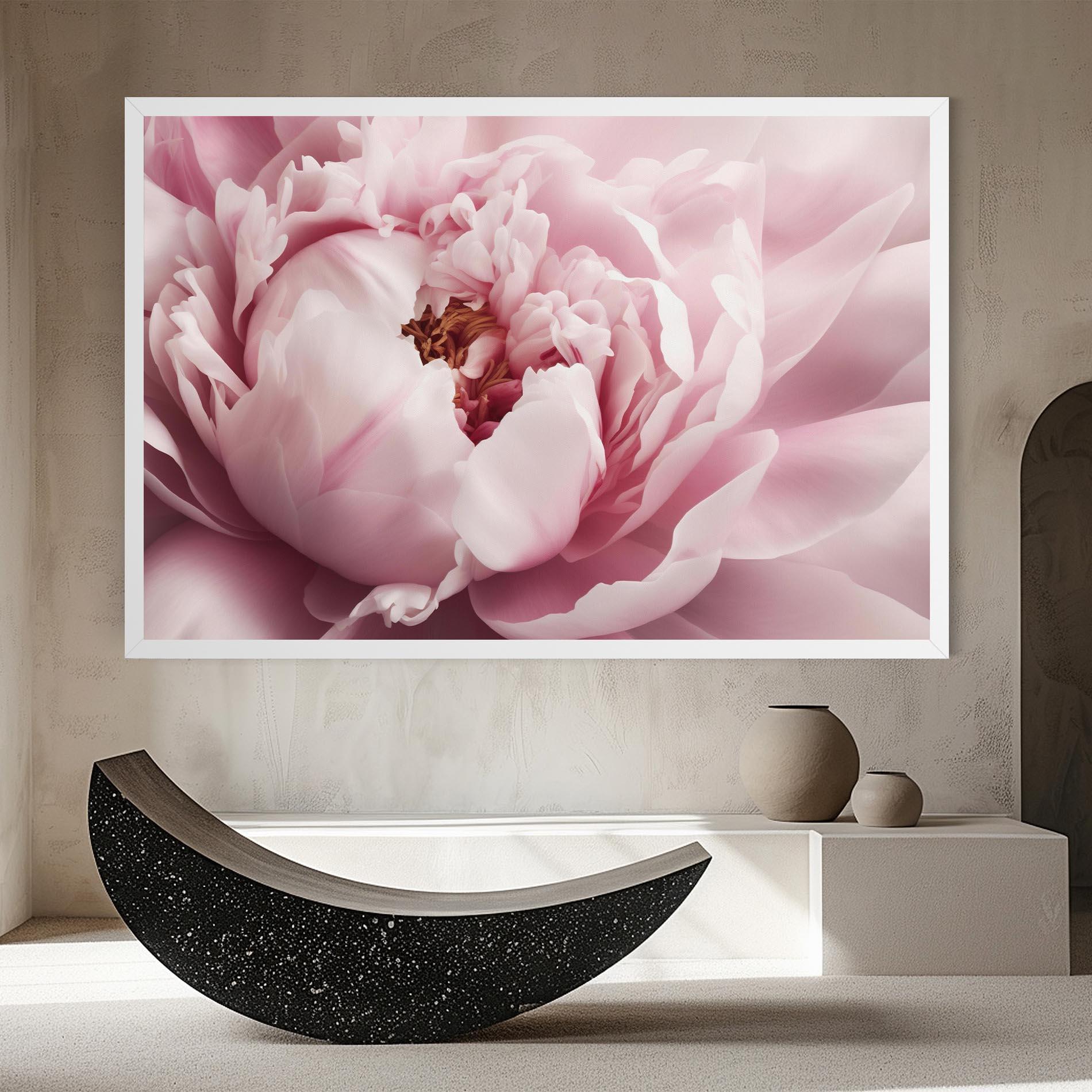 Картина на платно Pastel Peony Petals mockup 8