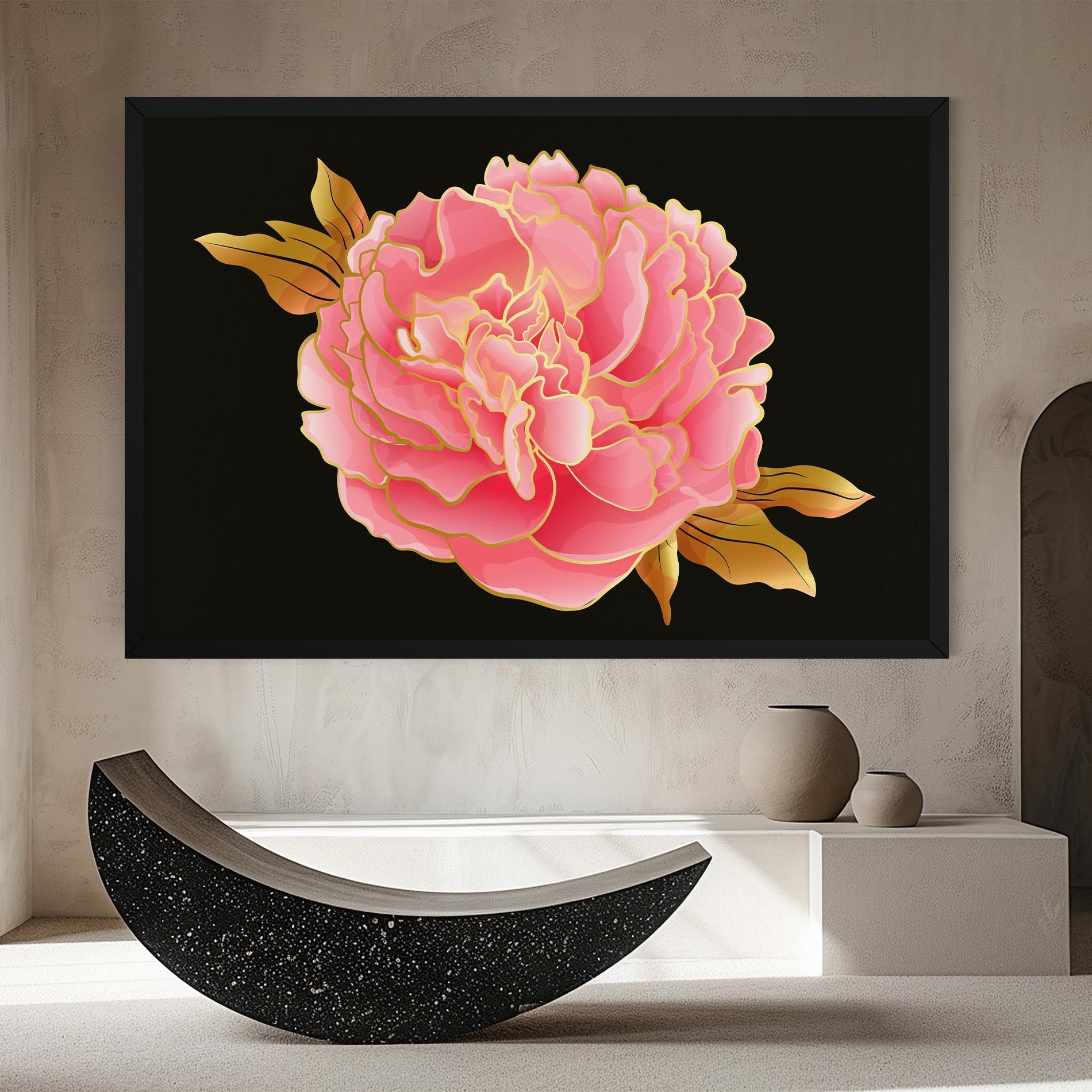Gold Pinkk Peony mockup 8